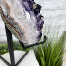 Super Quality Amethyst Heart Geode, metal stand, 38.5 lbs & 22.25" Tall #5463-0038 by Brazil Gems - Brazil GemsBrazil GemsSuper Quality Amethyst Heart Geode, metal stand, 38.5 lbs & 22.25" Tall #5463-0038 by Brazil GemsHearts5463-0038