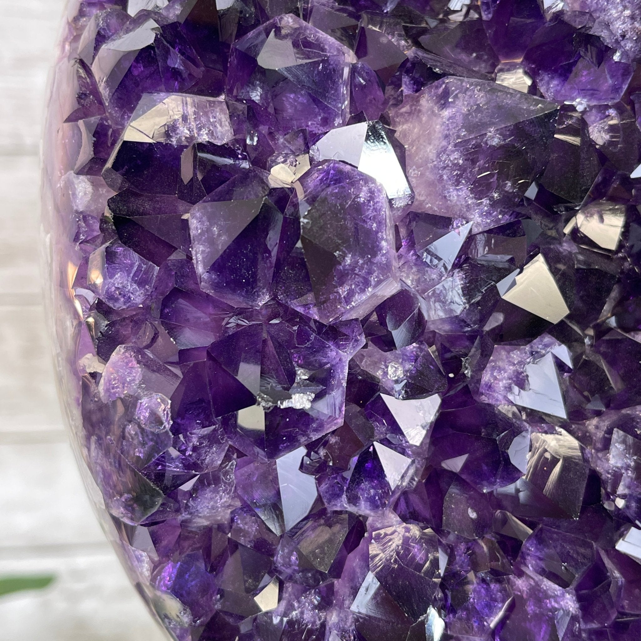 Super Quality Amethyst Heart Geode, metal stand, 38.5 lbs & 22.25" Tall #5463-0038 by Brazil Gems - Brazil GemsBrazil GemsSuper Quality Amethyst Heart Geode, metal stand, 38.5 lbs & 22.25" Tall #5463-0038 by Brazil GemsHearts5463-0038