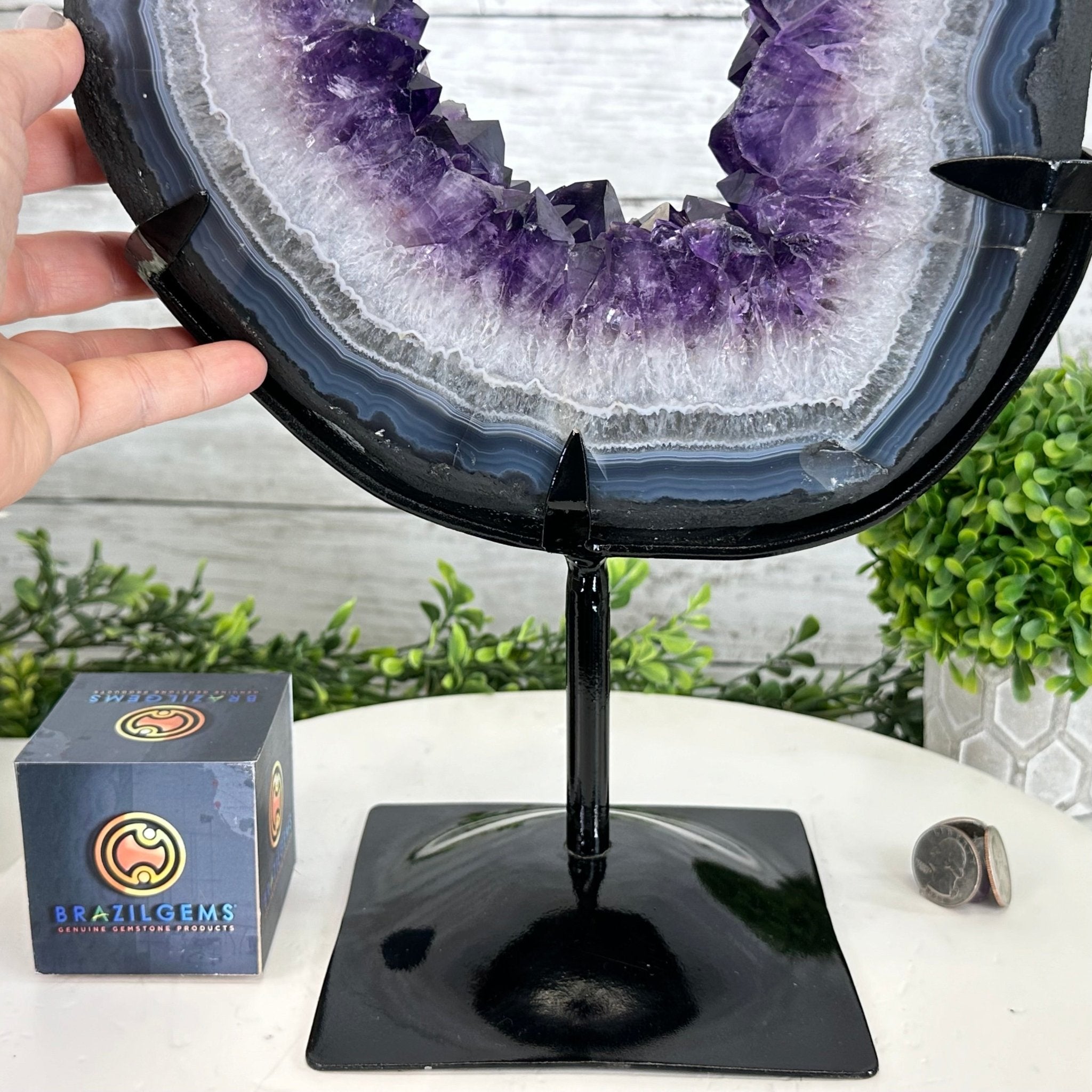 Super Quality Amethyst Portal by Brazil Gems®, 13.9 lbs & 16.9" Tall #5606-0096 - Brazil GemsBrazil GemsSuper Quality Amethyst Portal by Brazil Gems®, 13.9 lbs & 16.9" Tall #5606-0096Portals on Fixed Bases5606-0096
