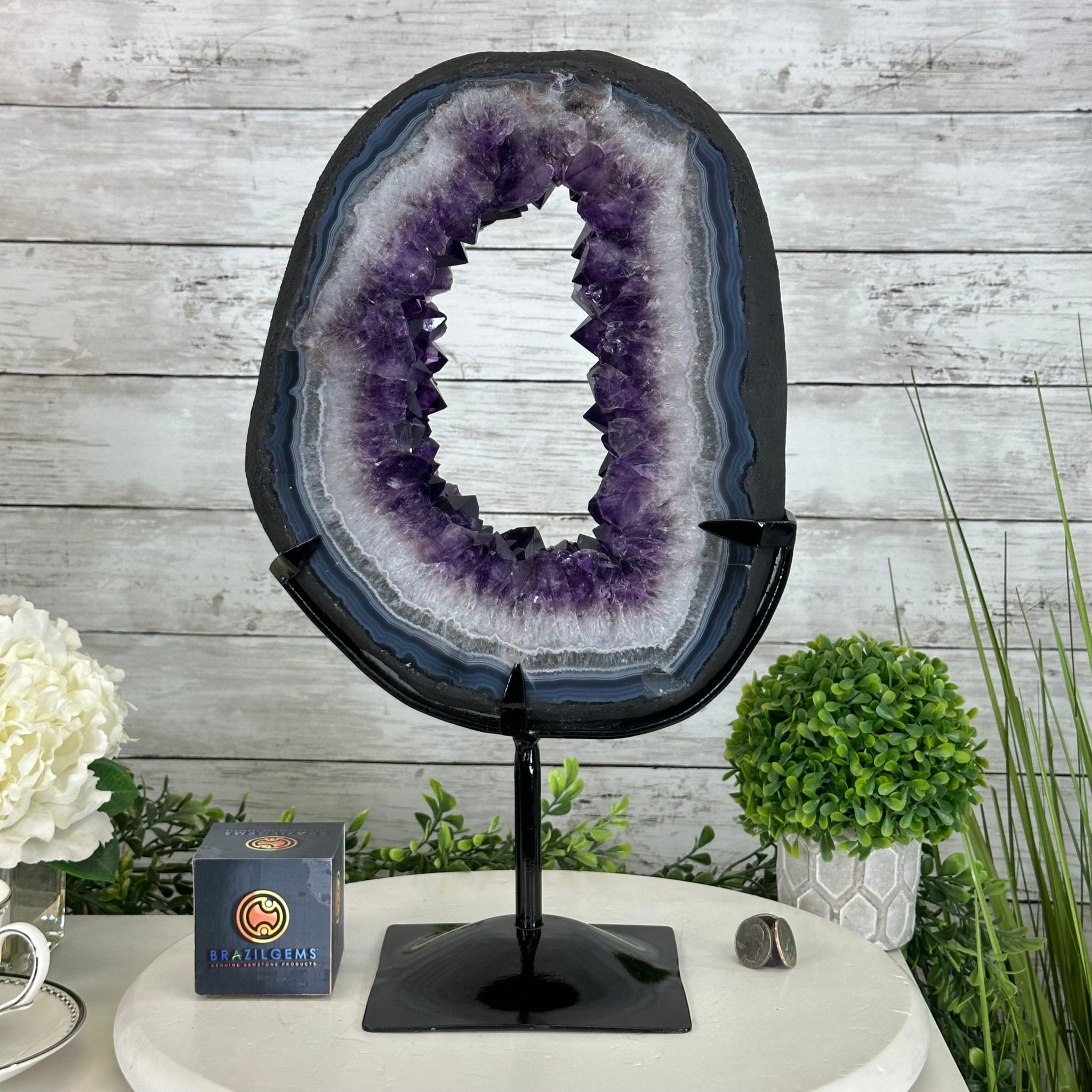 Super Quality Amethyst Portal by Brazil Gems®, 13.9 lbs & 16.9" Tall #5606-0096 - Brazil GemsBrazil GemsSuper Quality Amethyst Portal by Brazil Gems®, 13.9 lbs & 16.9" Tall #5606-0096Portals on Fixed Bases5606-0096