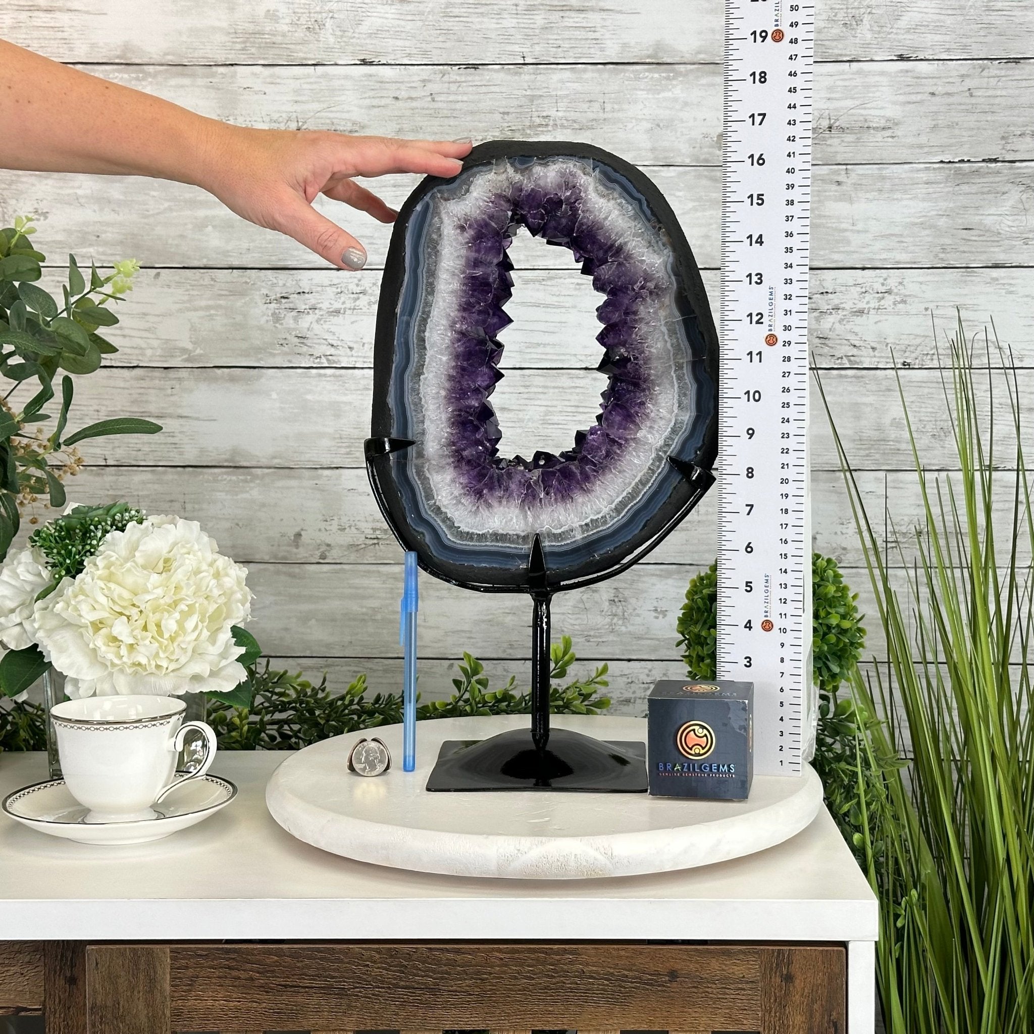 Super Quality Amethyst Portal by Brazil Gems®, 13.9 lbs & 16.9" Tall #5606-0096 - Brazil GemsBrazil GemsSuper Quality Amethyst Portal by Brazil Gems®, 13.9 lbs & 16.9" Tall #5606-0096Portals on Fixed Bases5606-0096