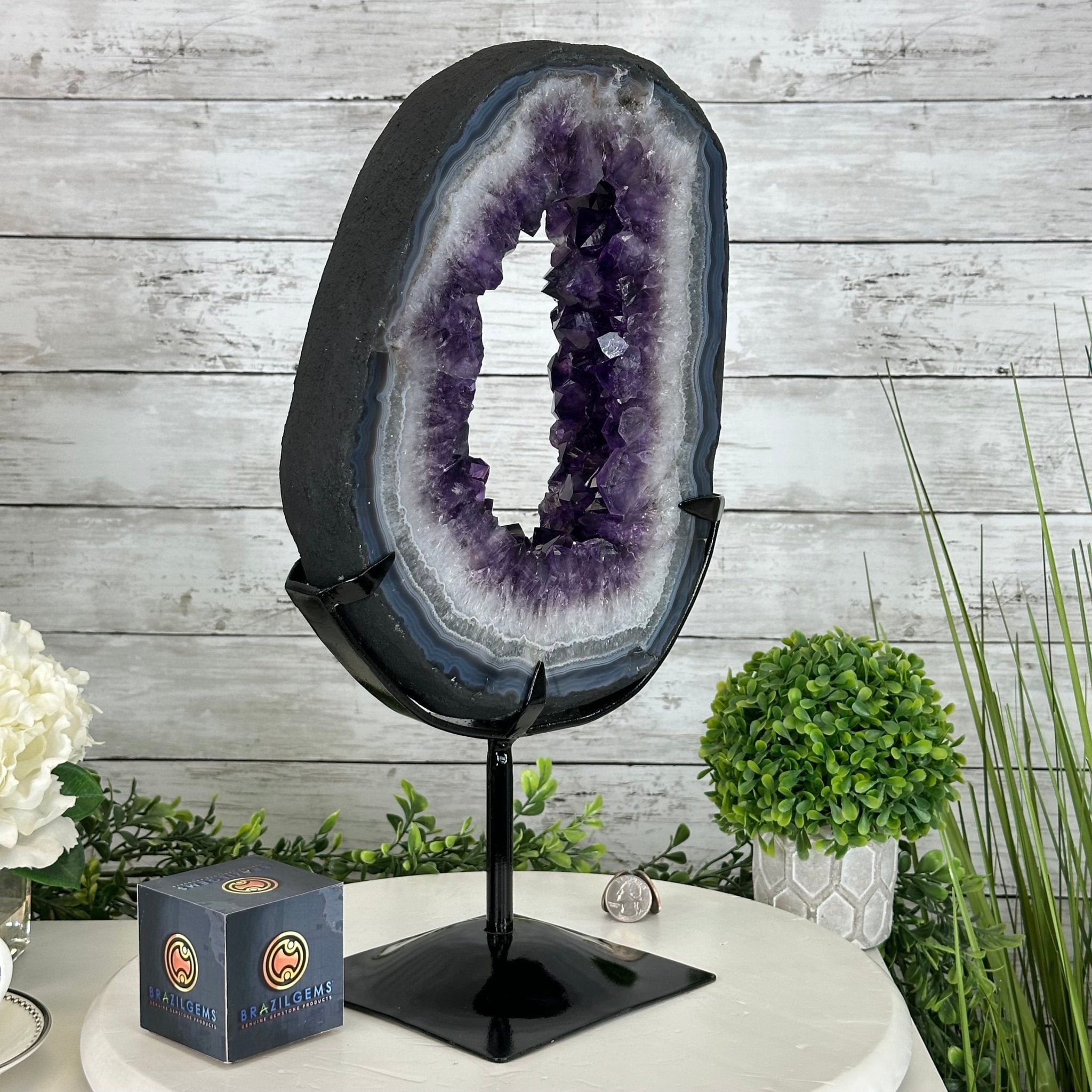 Super Quality Amethyst Portal by Brazil Gems®, 13.9 lbs & 16.9" Tall #5606-0096 - Brazil GemsBrazil GemsSuper Quality Amethyst Portal by Brazil Gems®, 13.9 lbs & 16.9" Tall #5606-0096Portals on Fixed Bases5606-0096