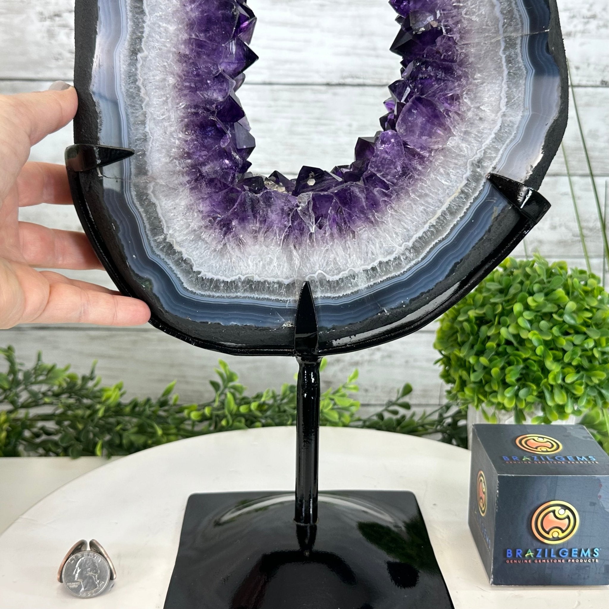 Super Quality Amethyst Portal by Brazil Gems®, 13.9 lbs & 16.9" Tall #5606-0096 - Brazil GemsBrazil GemsSuper Quality Amethyst Portal by Brazil Gems®, 13.9 lbs & 16.9" Tall #5606-0096Portals on Fixed Bases5606-0096