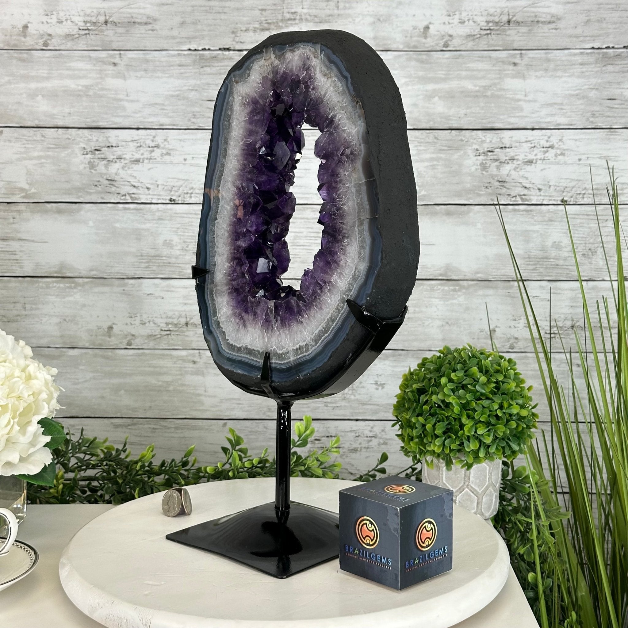 Super Quality Amethyst Portal by Brazil Gems®, 13.9 lbs & 16.9" Tall #5606-0096 - Brazil GemsBrazil GemsSuper Quality Amethyst Portal by Brazil Gems®, 13.9 lbs & 16.9" Tall #5606-0096Portals on Fixed Bases5606-0096