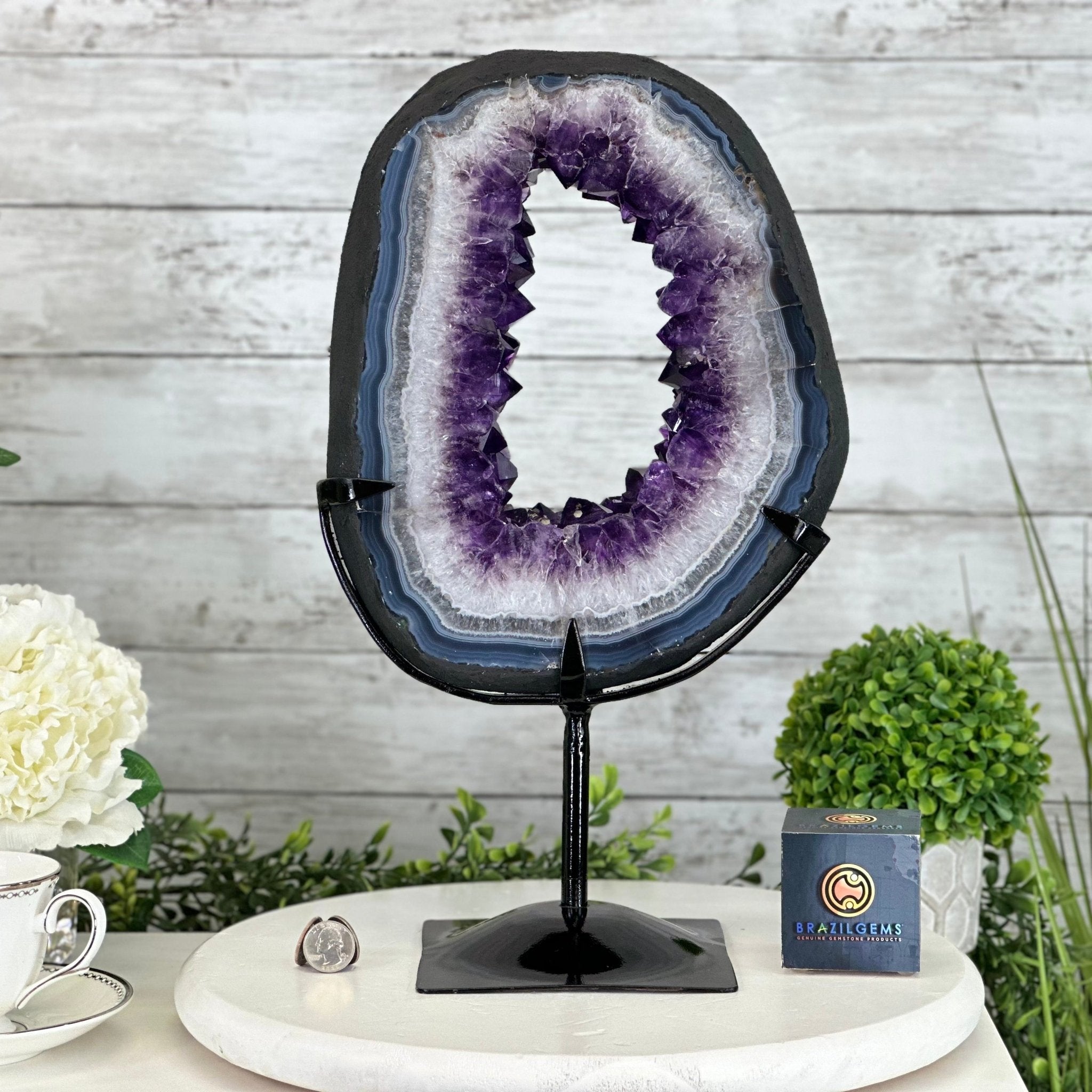 Super Quality Amethyst Portal by Brazil Gems®, 13.9 lbs & 16.9" Tall #5606-0096 - Brazil GemsBrazil GemsSuper Quality Amethyst Portal by Brazil Gems®, 13.9 lbs & 16.9" Tall #5606-0096Portals on Fixed Bases5606-0096