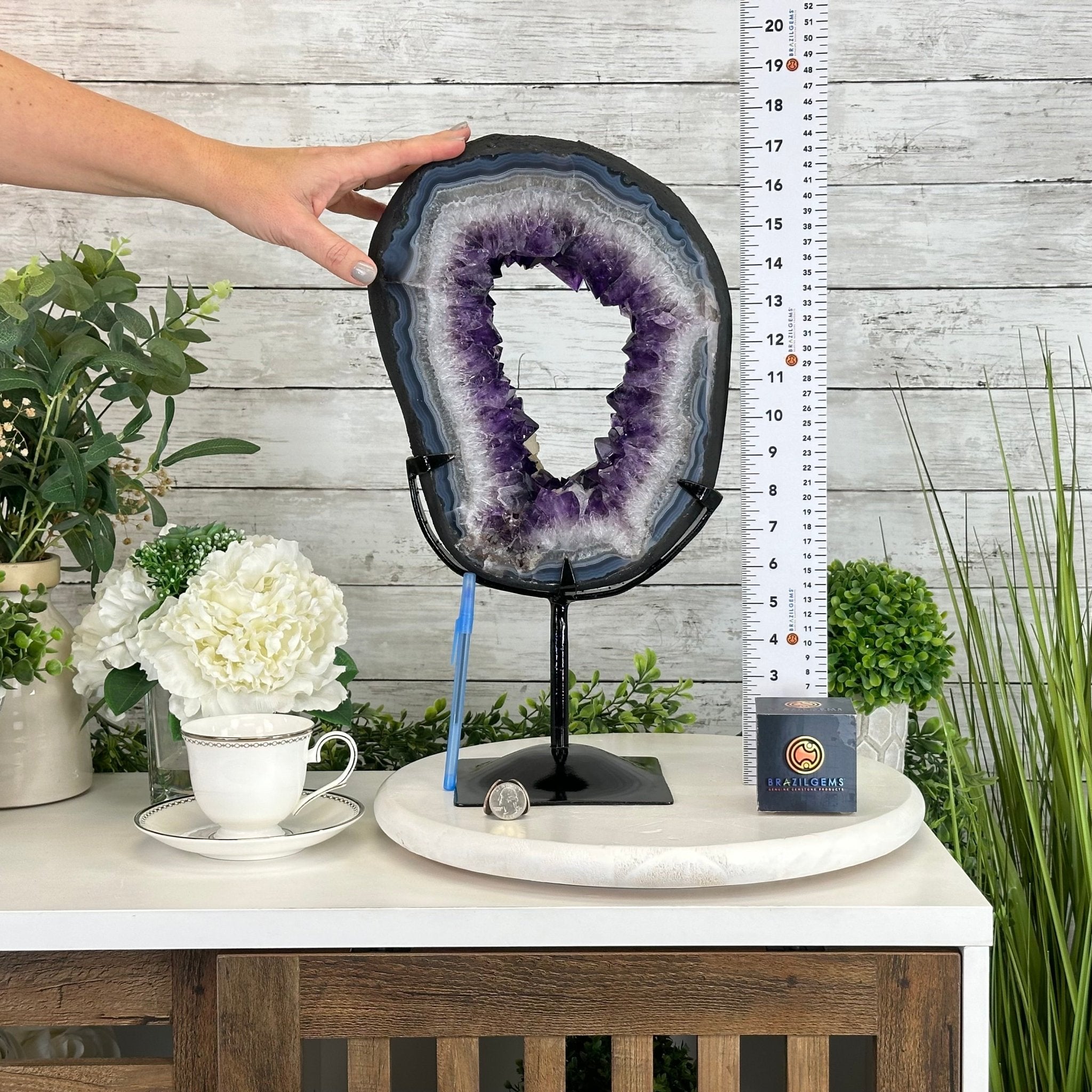 Super Quality Amethyst Portal by Brazil Gems®, 14.2 lbs & 17.6" Tall #5606-0098 - Brazil GemsBrazil GemsSuper Quality Amethyst Portal by Brazil Gems®, 14.2 lbs & 17.6" Tall #5606-0098Portals on Fixed Bases5606-0098