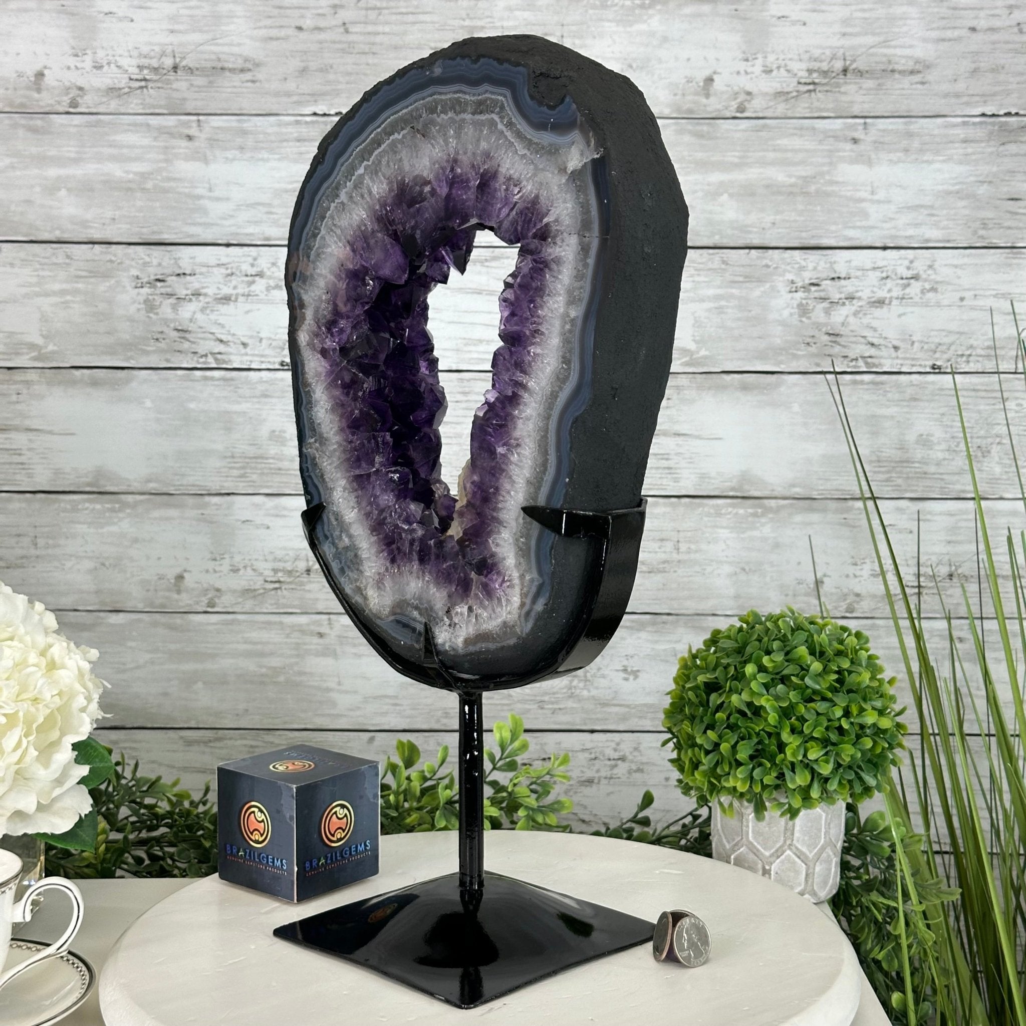 Super Quality Amethyst Portal by Brazil Gems®, 14.2 lbs & 17.6" Tall #5606-0098 - Brazil GemsBrazil GemsSuper Quality Amethyst Portal by Brazil Gems®, 14.2 lbs & 17.6" Tall #5606-0098Portals on Fixed Bases5606-0098