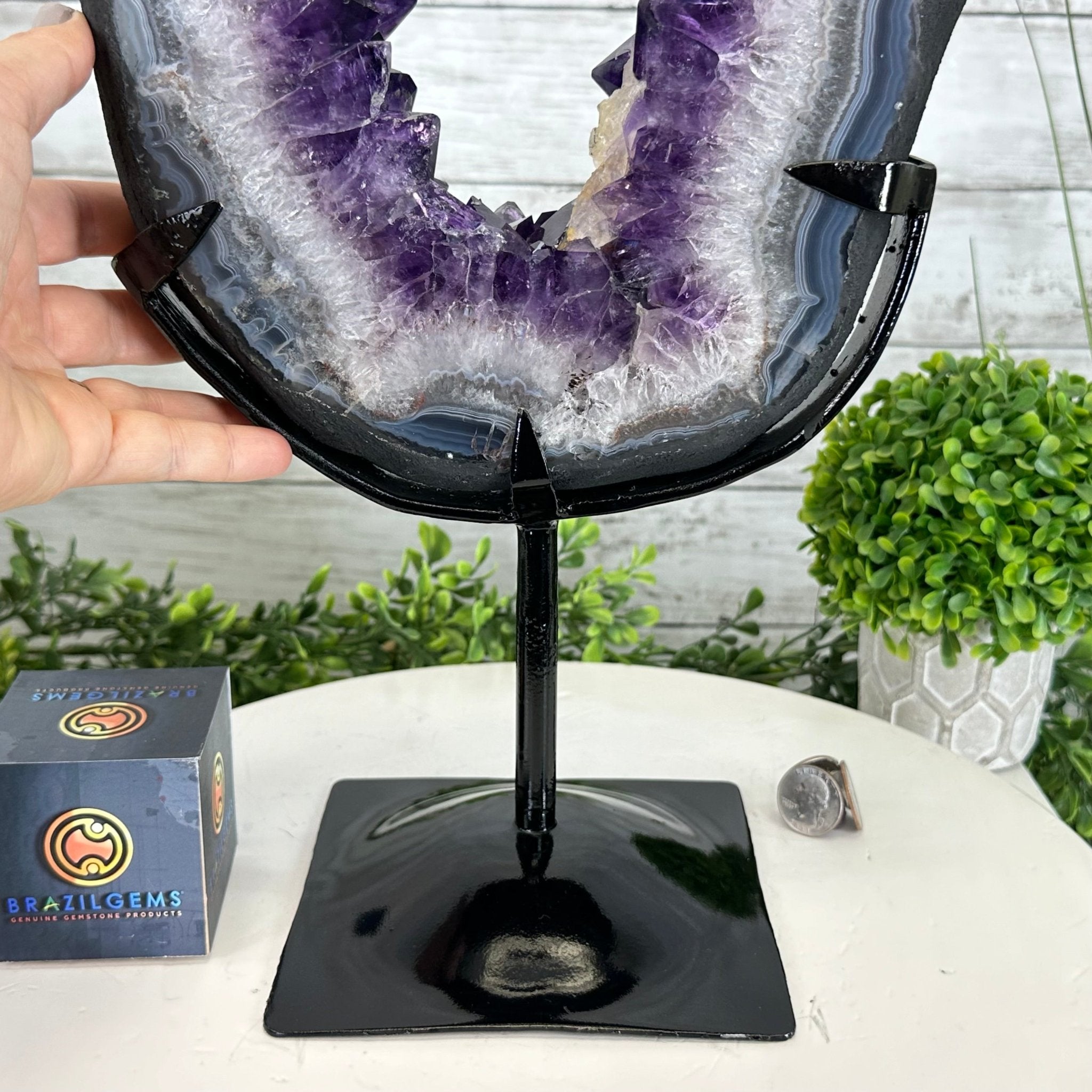 Super Quality Amethyst Portal by Brazil Gems®, 14.2 lbs & 17.6" Tall #5606-0098 - Brazil GemsBrazil GemsSuper Quality Amethyst Portal by Brazil Gems®, 14.2 lbs & 17.6" Tall #5606-0098Portals on Fixed Bases5606-0098