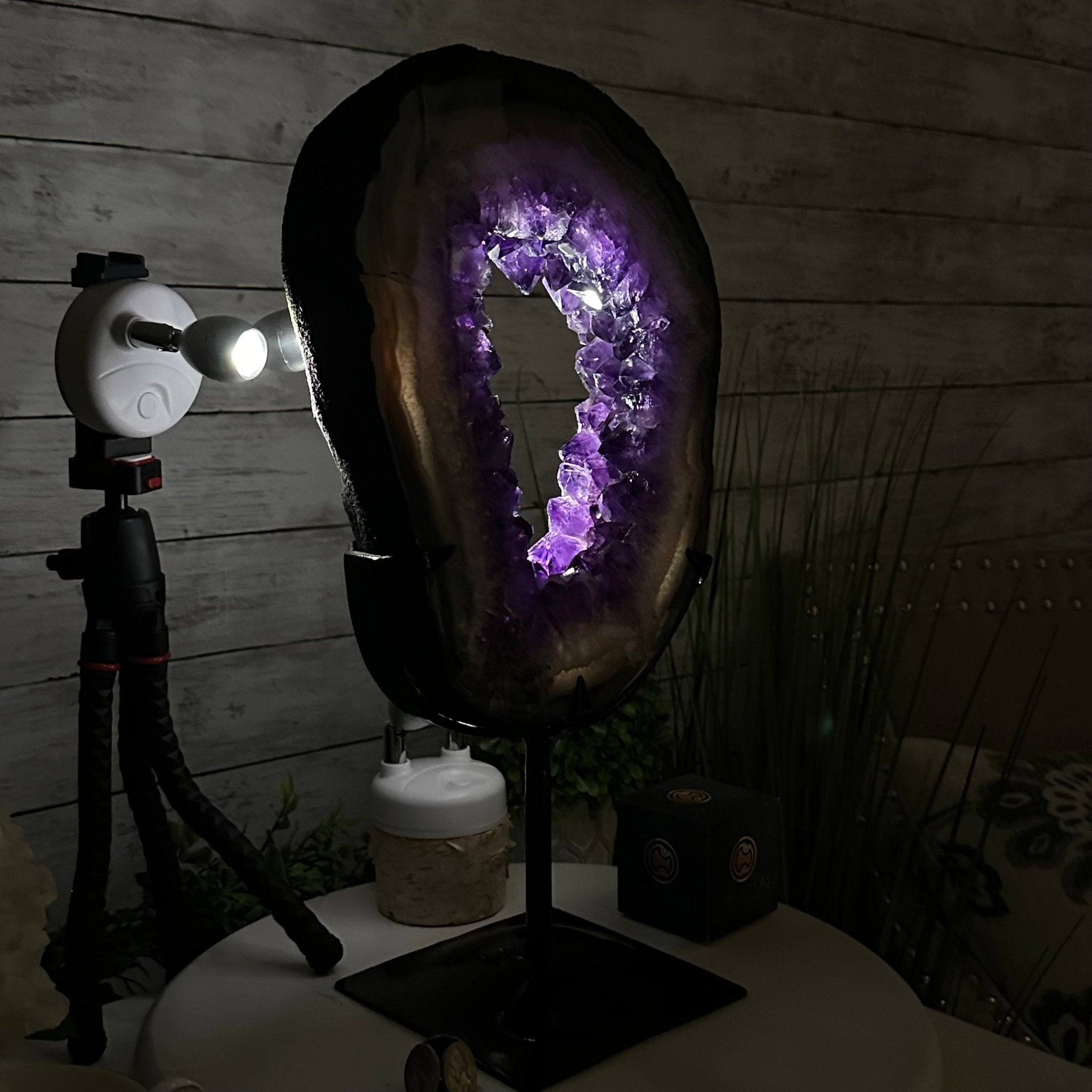 Super Quality Amethyst Portal by Brazil Gems®, 14.2 lbs & 17.6" Tall #5606-0098 - Brazil GemsBrazil GemsSuper Quality Amethyst Portal by Brazil Gems®, 14.2 lbs & 17.6" Tall #5606-0098Portals on Fixed Bases5606-0098