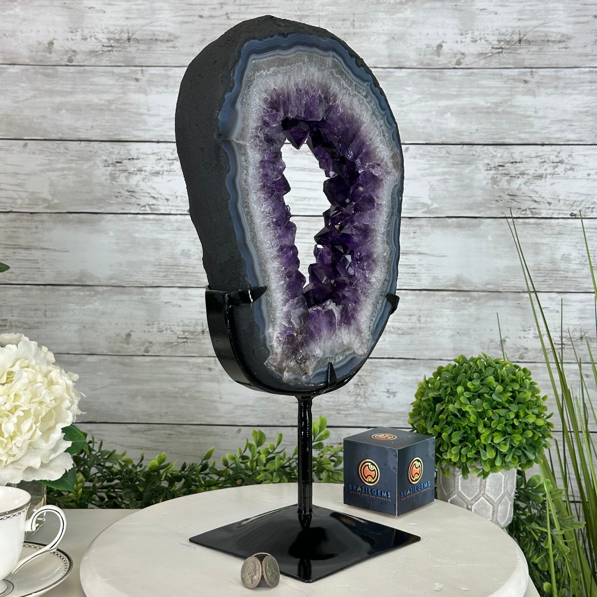 Super Quality Amethyst Portal by Brazil Gems®, 14.2 lbs & 17.6" Tall #5606-0098 - Brazil GemsBrazil GemsSuper Quality Amethyst Portal by Brazil Gems®, 14.2 lbs & 17.6" Tall #5606-0098Portals on Fixed Bases5606-0098