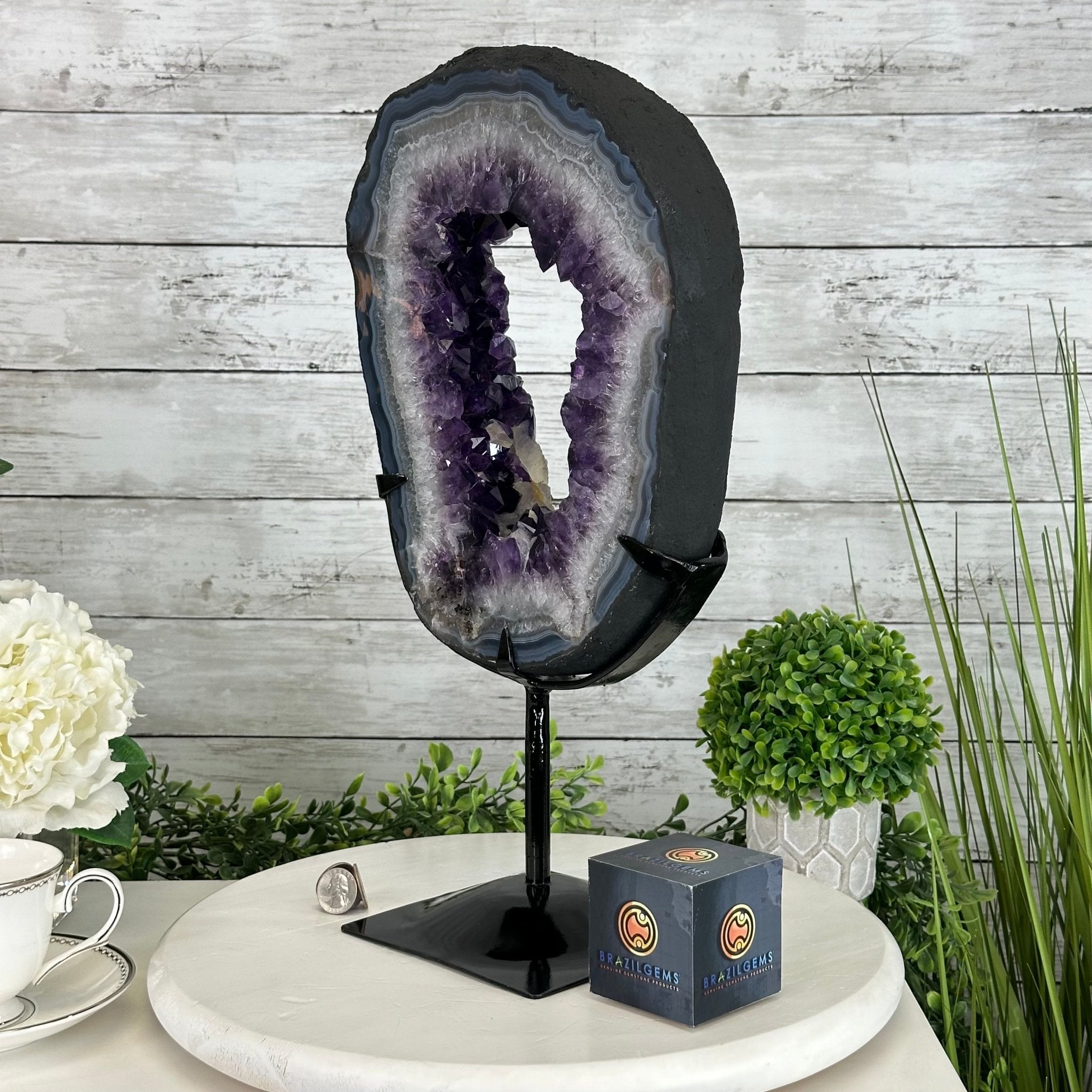 Super Quality Amethyst Portal by Brazil Gems®, 14.2 lbs & 17.6" Tall #5606-0098 - Brazil GemsBrazil GemsSuper Quality Amethyst Portal by Brazil Gems®, 14.2 lbs & 17.6" Tall #5606-0098Portals on Fixed Bases5606-0098