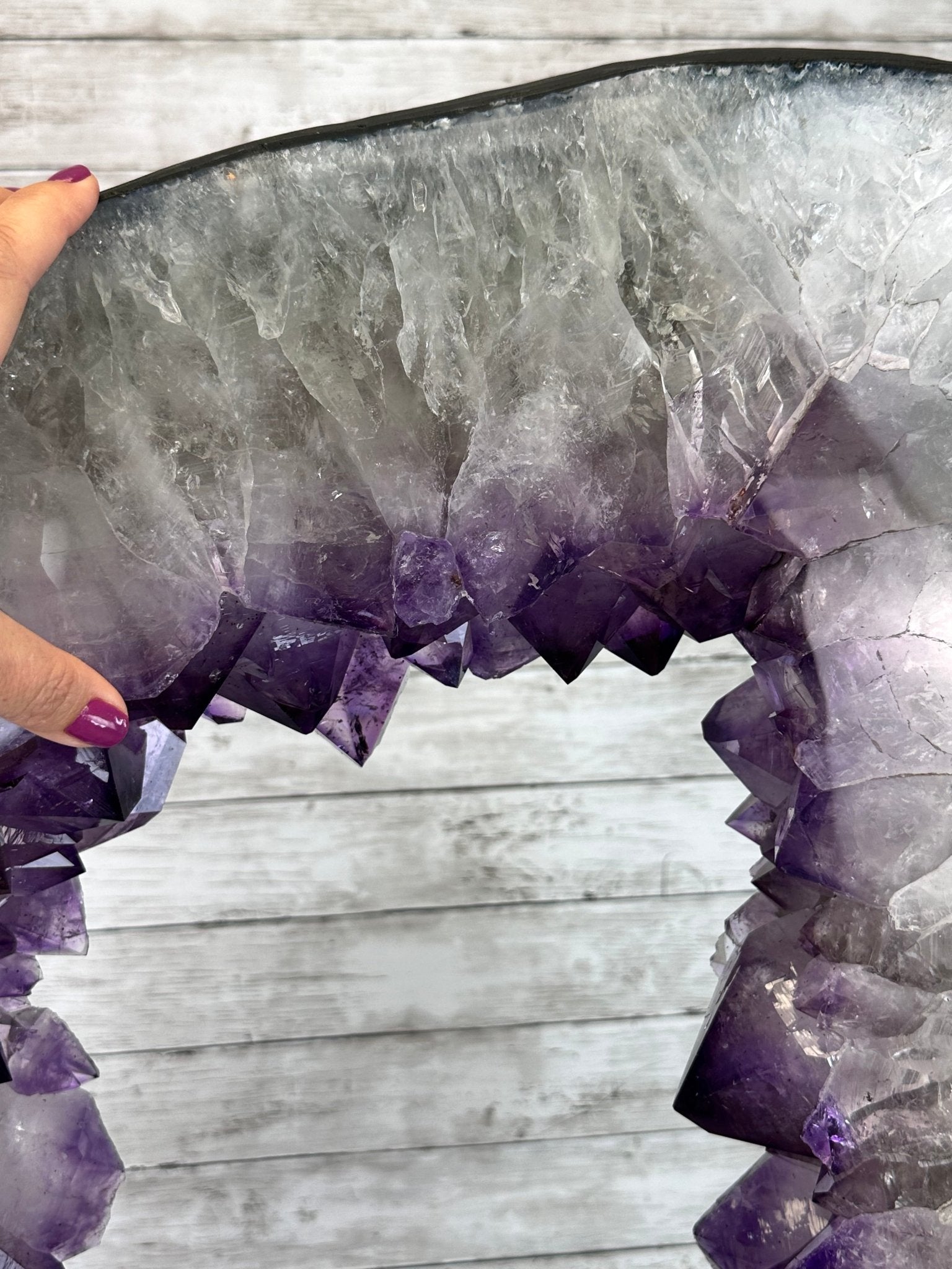 Super Quality Amethyst Portal, Rotating Stand, 170 lbs & 73" Tall #5604-0132 - Brazil GemsBrazil GemsSuper Quality Amethyst Portal, Rotating Stand, 170 lbs & 73" Tall #5604-0132Portals on Rotating Bases5604-0132