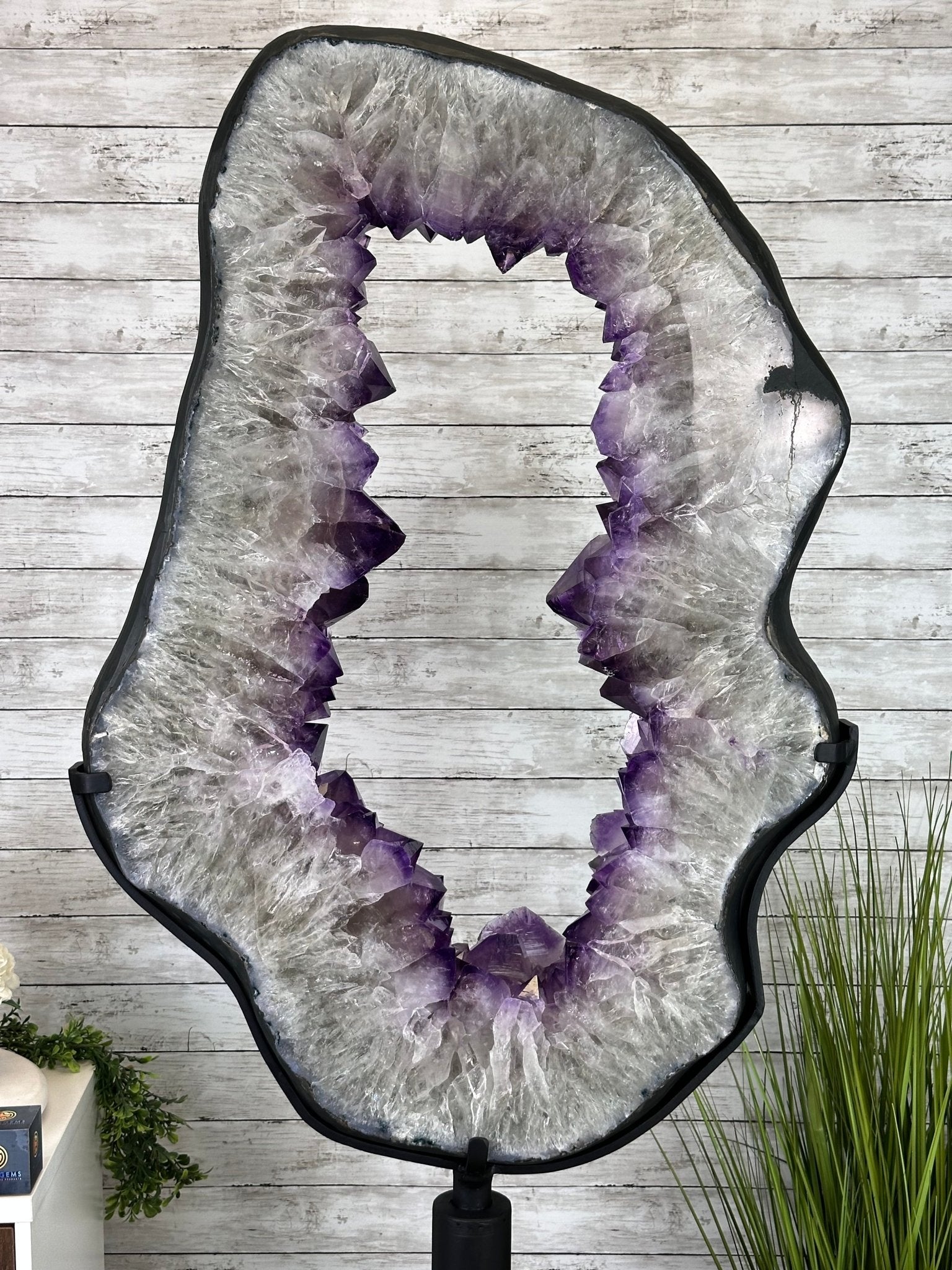 Super Quality Amethyst Portal, Rotating Stand, 170 lbs & 73" Tall #5604-0132 - Brazil GemsBrazil GemsSuper Quality Amethyst Portal, Rotating Stand, 170 lbs & 73" Tall #5604-0132Portals on Rotating Bases5604-0132