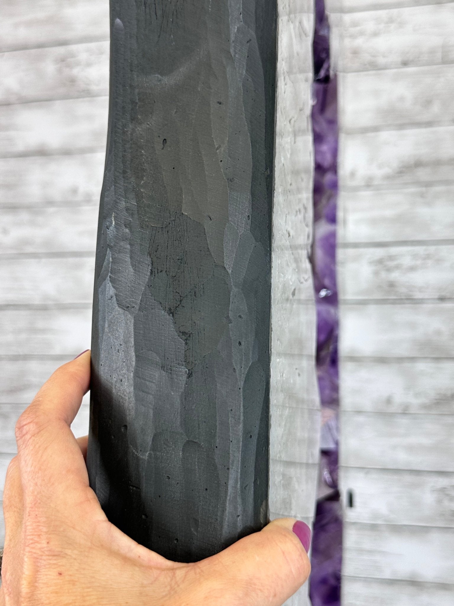 Super Quality Amethyst Portal, Rotating Stand, 170 lbs & 73" Tall #5604-0132 - Brazil GemsBrazil GemsSuper Quality Amethyst Portal, Rotating Stand, 170 lbs & 73" Tall #5604-0132Portals on Rotating Bases5604-0132