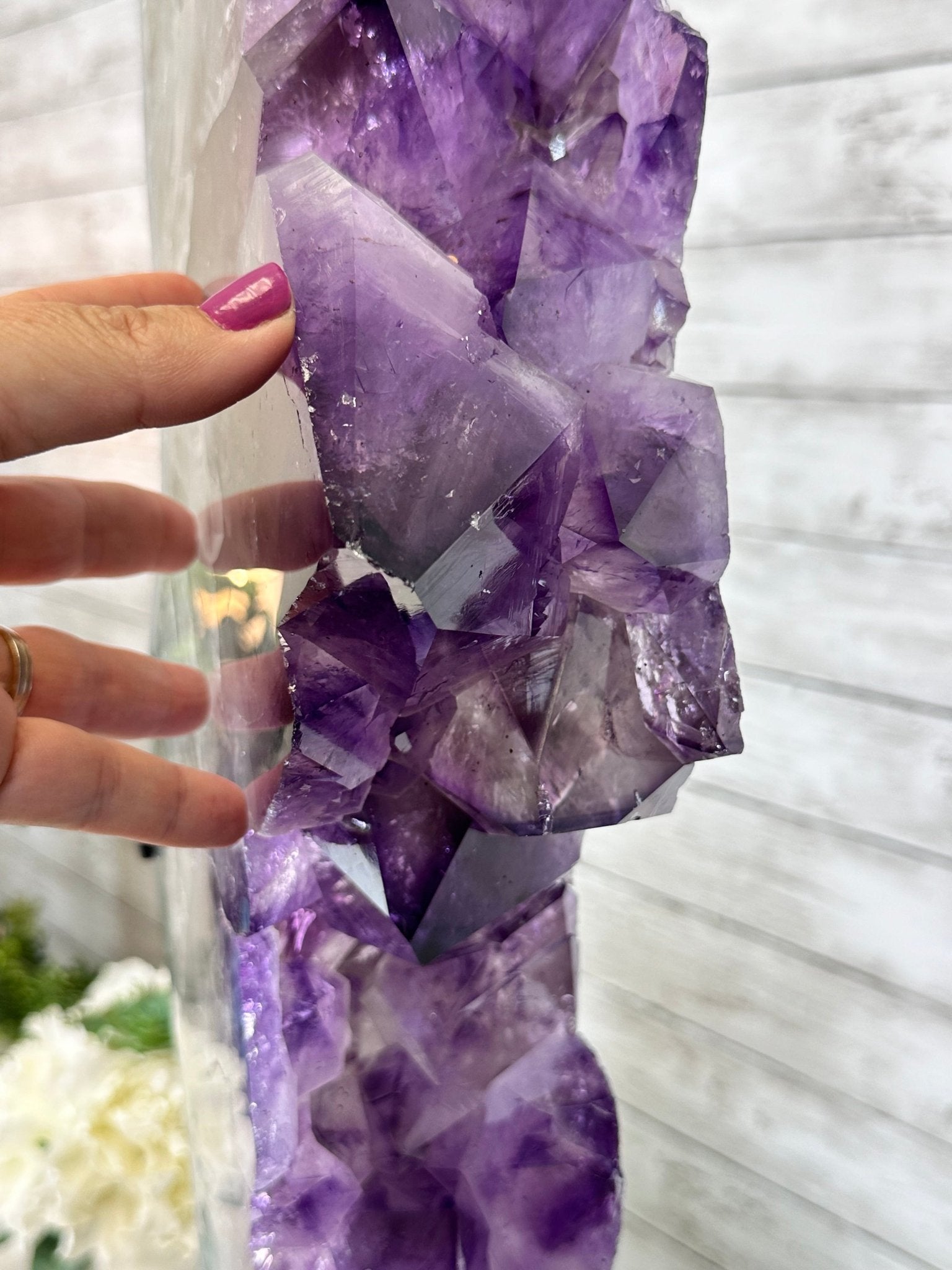 Super Quality Amethyst Portal, Rotating Stand, 170 lbs & 73" Tall #5604-0132 - Brazil GemsBrazil GemsSuper Quality Amethyst Portal, Rotating Stand, 170 lbs & 73" Tall #5604-0132Portals on Rotating Bases5604-0132