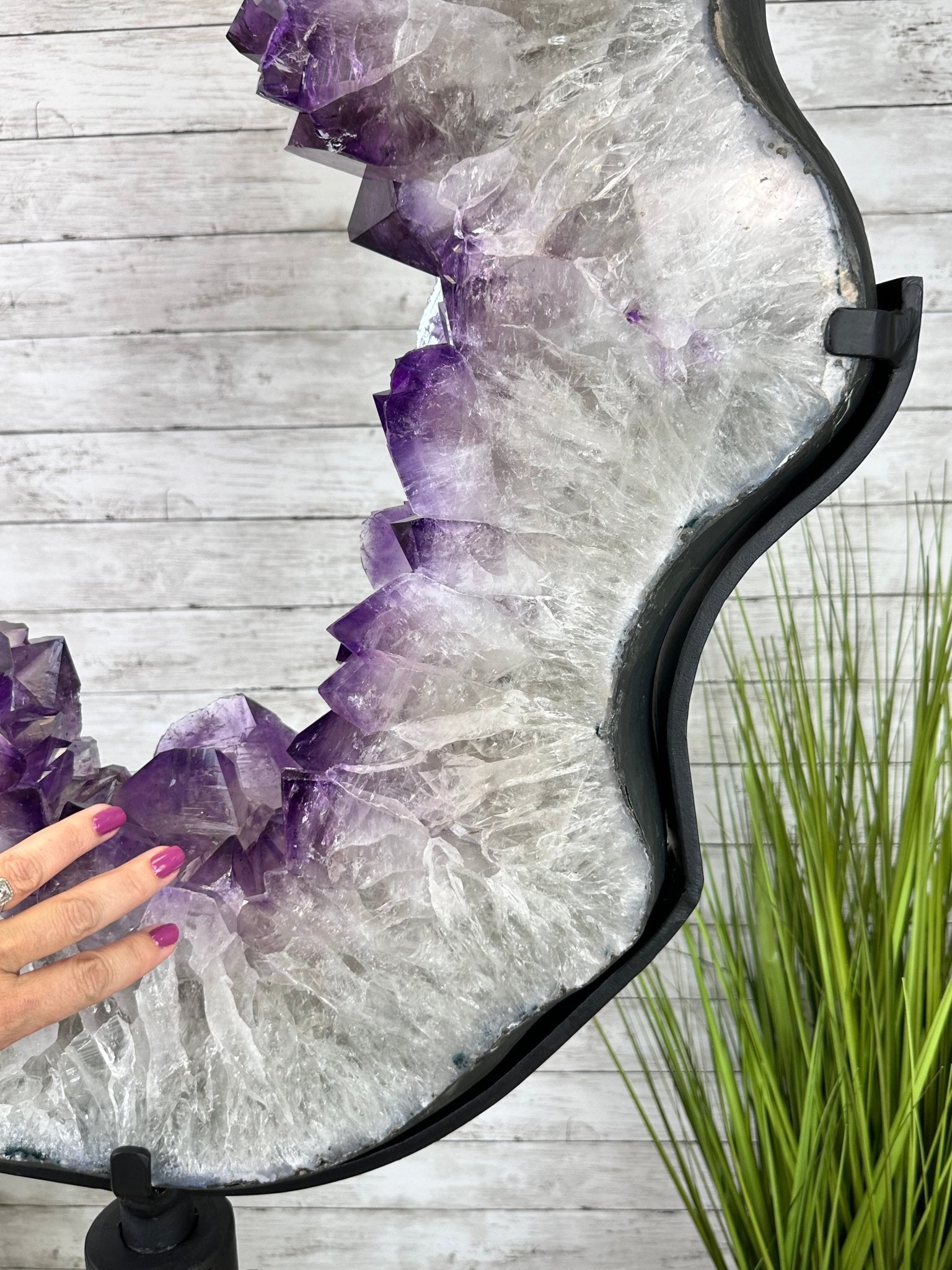 Super Quality Amethyst Portal, Rotating Stand, 170 lbs & 73" Tall #5604-0132 - Brazil GemsBrazil GemsSuper Quality Amethyst Portal, Rotating Stand, 170 lbs & 73" Tall #5604-0132Portals on Rotating Bases5604-0132