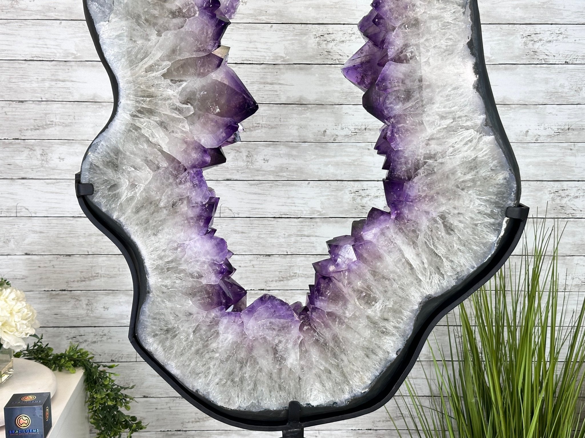 Super Quality Amethyst Portal, Rotating Stand, 170 lbs & 73" Tall #5604-0132 - Brazil GemsBrazil GemsSuper Quality Amethyst Portal, Rotating Stand, 170 lbs & 73" Tall #5604-0132Portals on Rotating Bases5604-0132