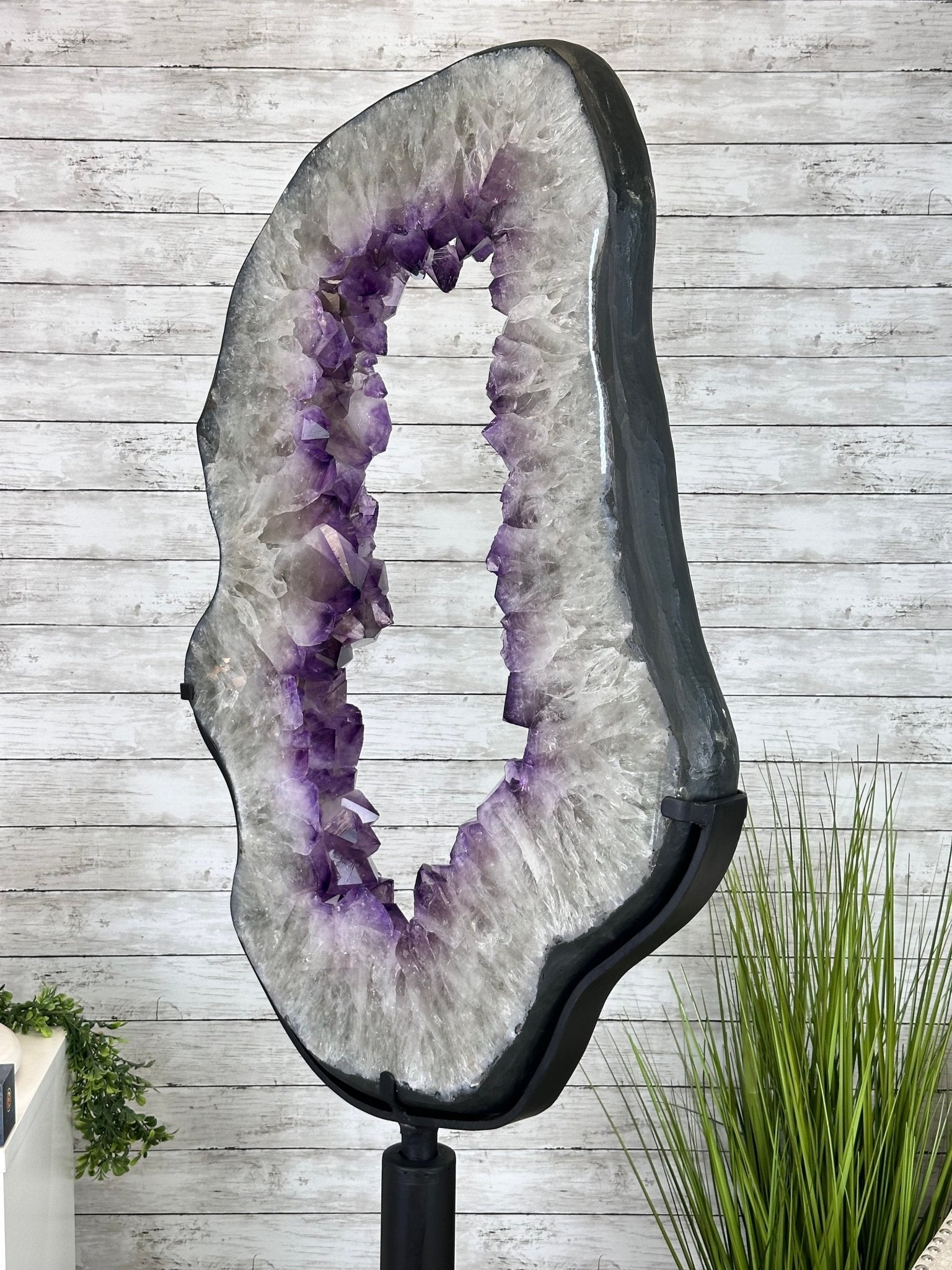 Super Quality Amethyst Portal, Rotating Stand, 170 lbs & 73" Tall #5604-0132 - Brazil GemsBrazil GemsSuper Quality Amethyst Portal, Rotating Stand, 170 lbs & 73" Tall #5604-0132Portals on Rotating Bases5604-0132