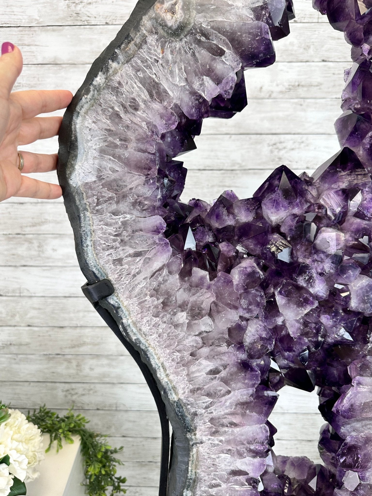 Super Quality Amethyst Portal, Rotating Stand, 171 lbs & 73" Tall #5604-0133 - Brazil GemsBrazil GemsSuper Quality Amethyst Portal, Rotating Stand, 171 lbs & 73" Tall #5604-0133Portals on Rotating Bases5604-0133