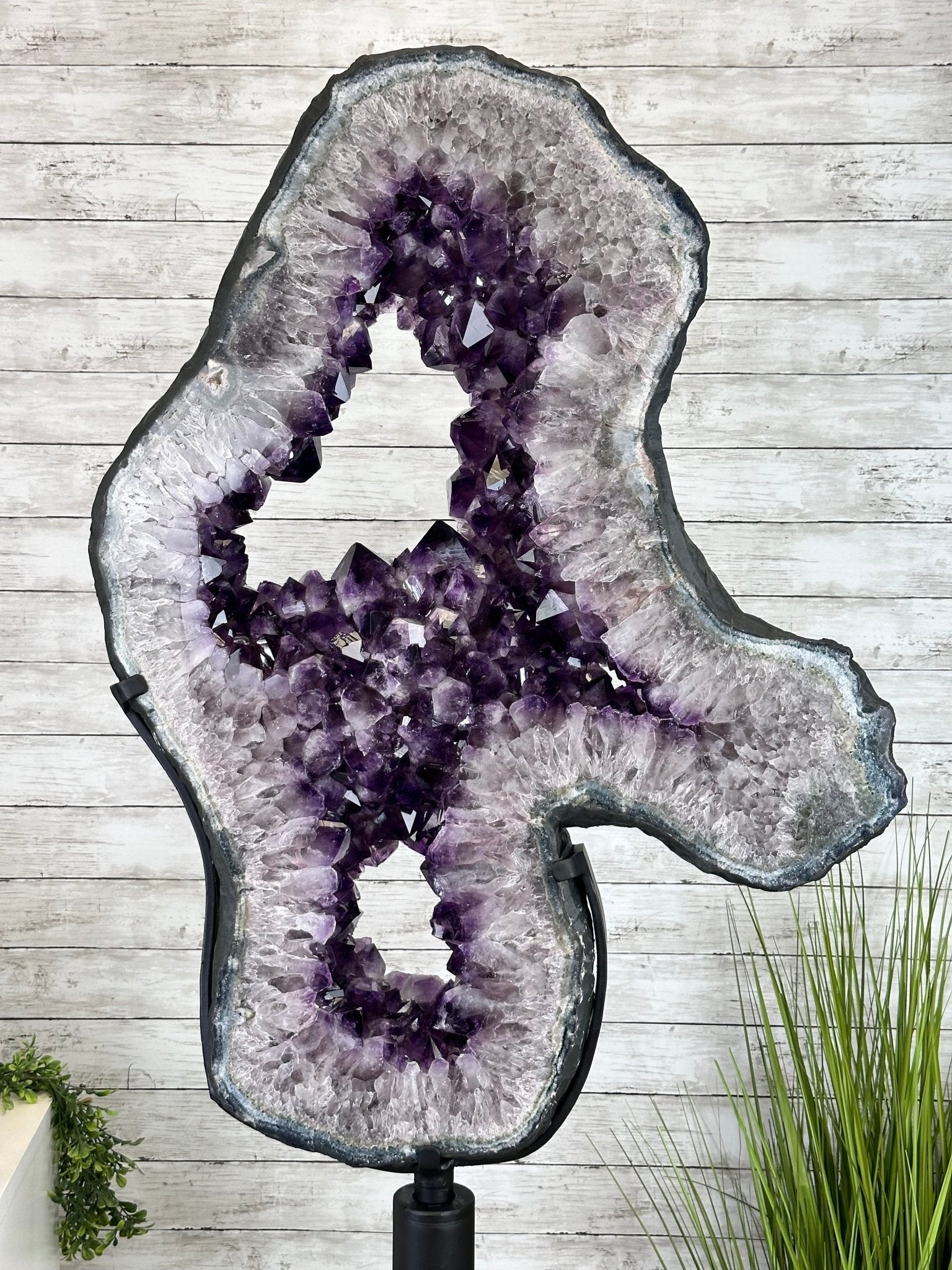 Super Quality Amethyst Portal, Rotating Stand, 171 lbs & 73" Tall #5604-0133 - Brazil GemsBrazil GemsSuper Quality Amethyst Portal, Rotating Stand, 171 lbs & 73" Tall #5604-0133Portals on Rotating Bases5604-0133