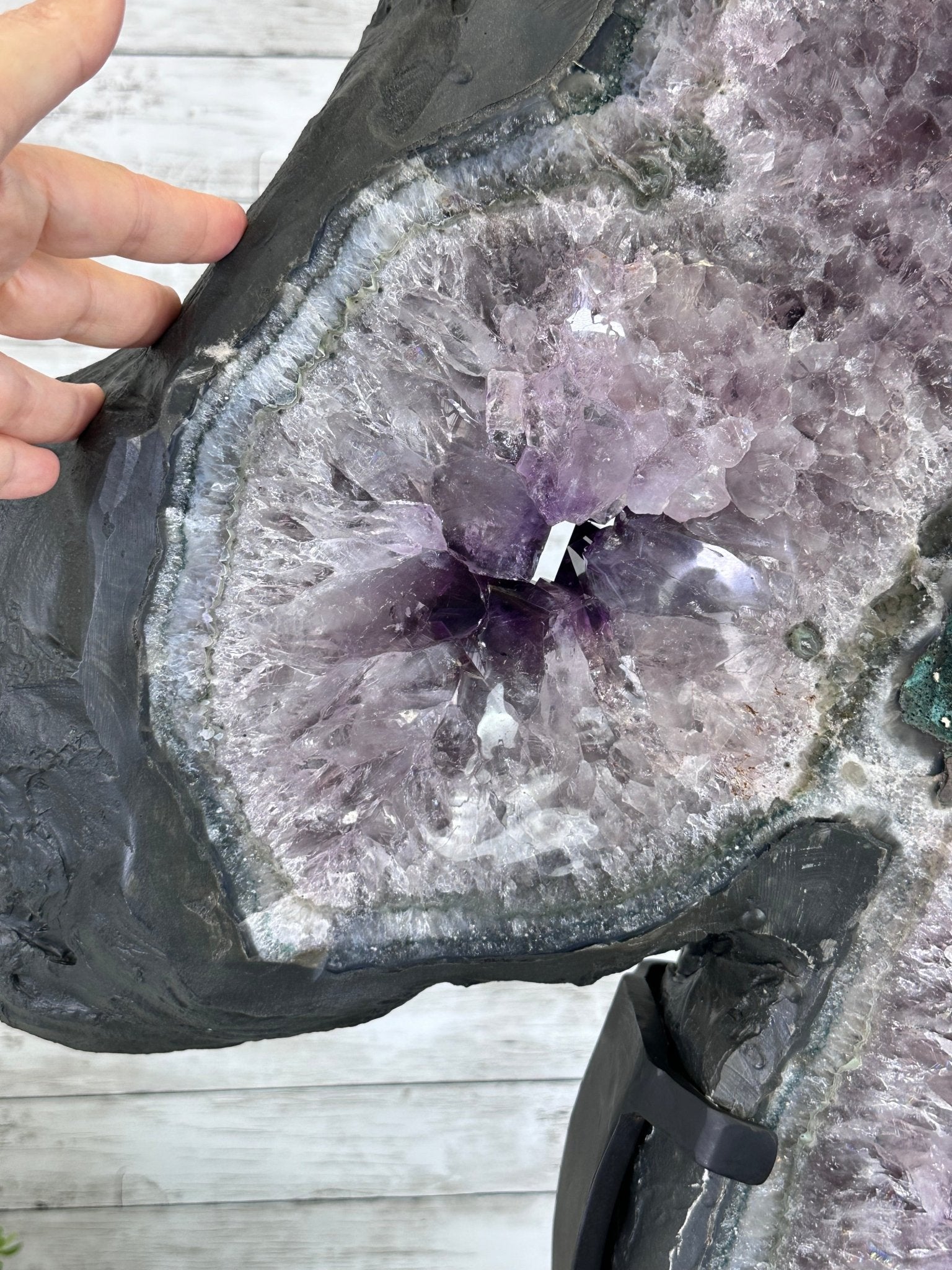 Super Quality Amethyst Portal, Rotating Stand, 171 lbs & 73" Tall #5604-0133 - Brazil GemsBrazil GemsSuper Quality Amethyst Portal, Rotating Stand, 171 lbs & 73" Tall #5604-0133Portals on Rotating Bases5604-0133