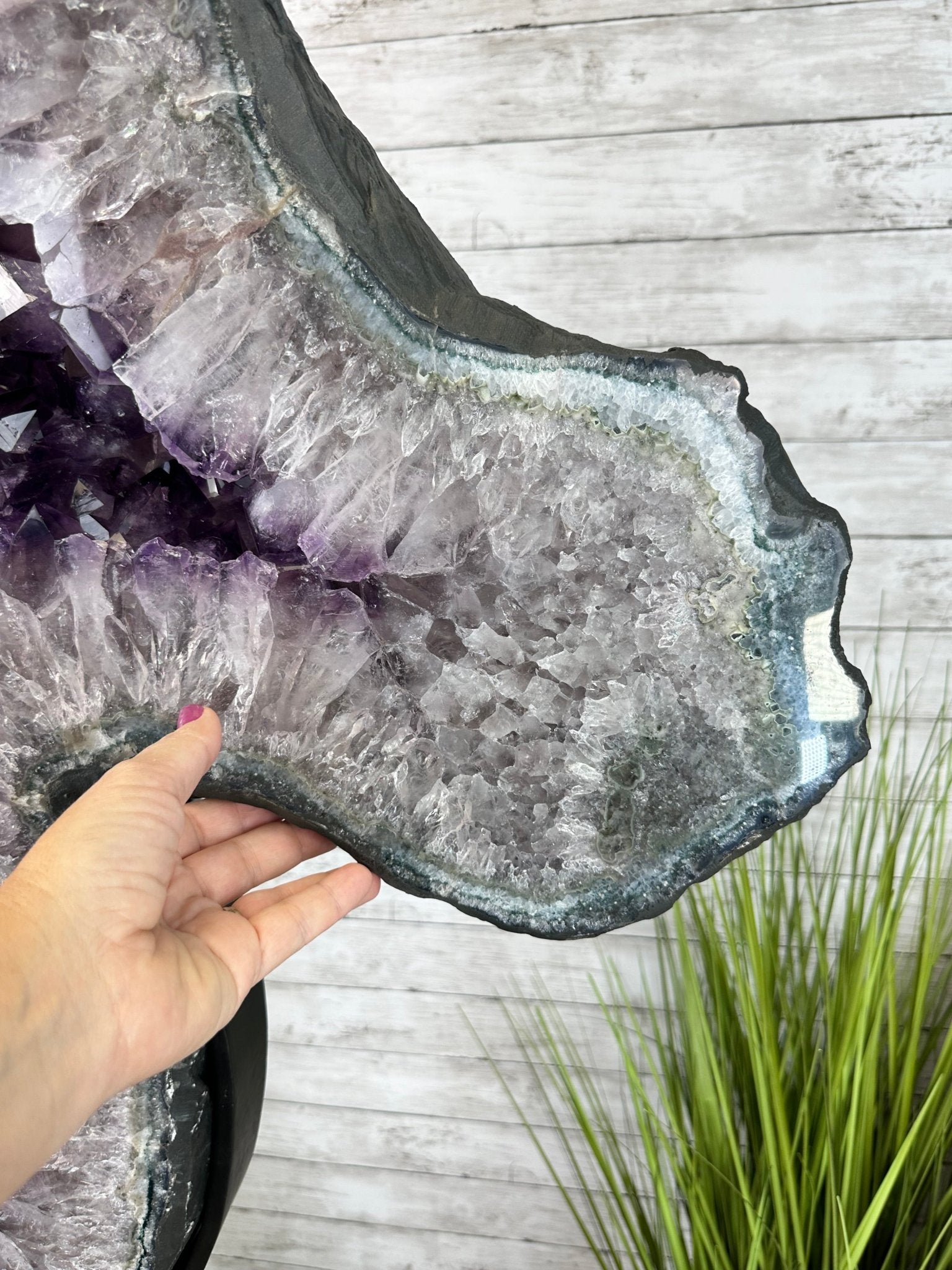 Super Quality Amethyst Portal, Rotating Stand, 171 lbs & 73" Tall #5604-0133 - Brazil GemsBrazil GemsSuper Quality Amethyst Portal, Rotating Stand, 171 lbs & 73" Tall #5604-0133Portals on Rotating Bases5604-0133