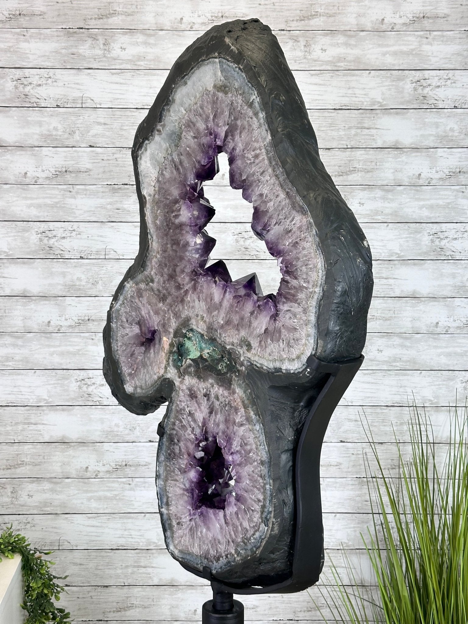 Super Quality Amethyst Portal, Rotating Stand, 171 lbs & 73" Tall #5604-0133 - Brazil GemsBrazil GemsSuper Quality Amethyst Portal, Rotating Stand, 171 lbs & 73" Tall #5604-0133Portals on Rotating Bases5604-0133