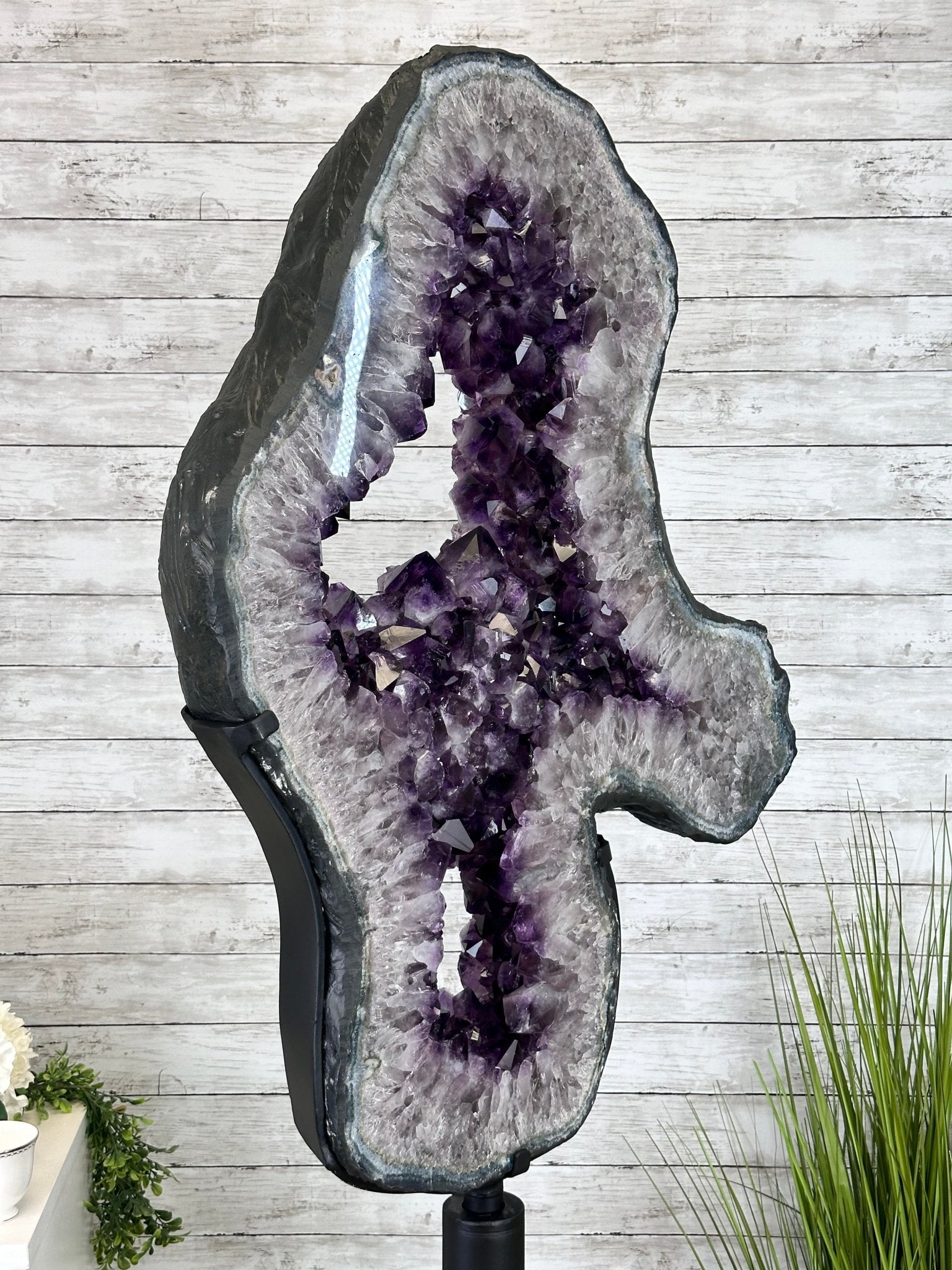 Super Quality Amethyst Portal, Rotating Stand, 171 lbs & 73" Tall #5604-0133 - Brazil GemsBrazil GemsSuper Quality Amethyst Portal, Rotating Stand, 171 lbs & 73" Tall #5604-0133Portals on Rotating Bases5604-0133