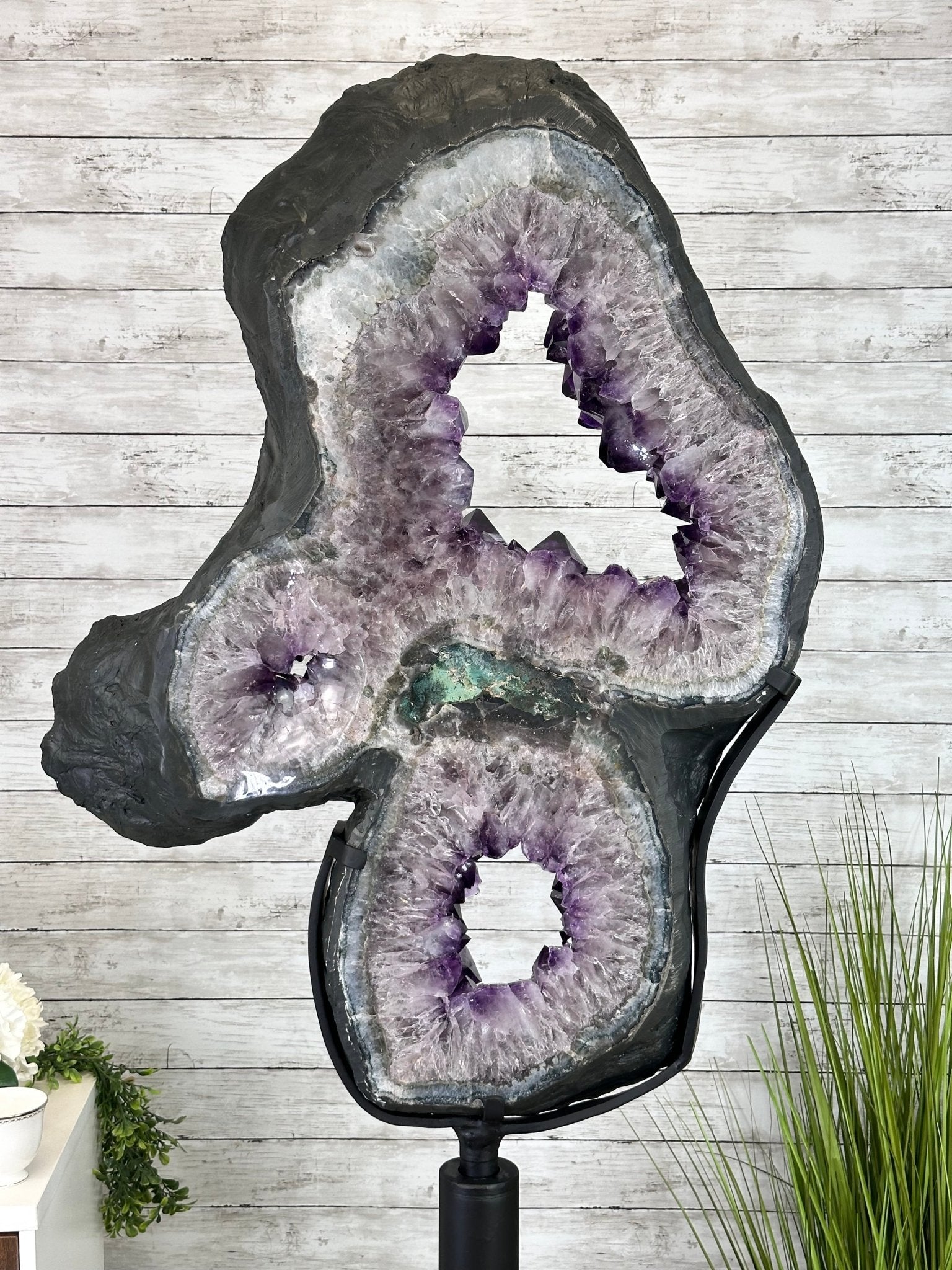 Super Quality Amethyst Portal, Rotating Stand, 171 lbs & 73" Tall #5604-0133 - Brazil GemsBrazil GemsSuper Quality Amethyst Portal, Rotating Stand, 171 lbs & 73" Tall #5604-0133Portals on Rotating Bases5604-0133