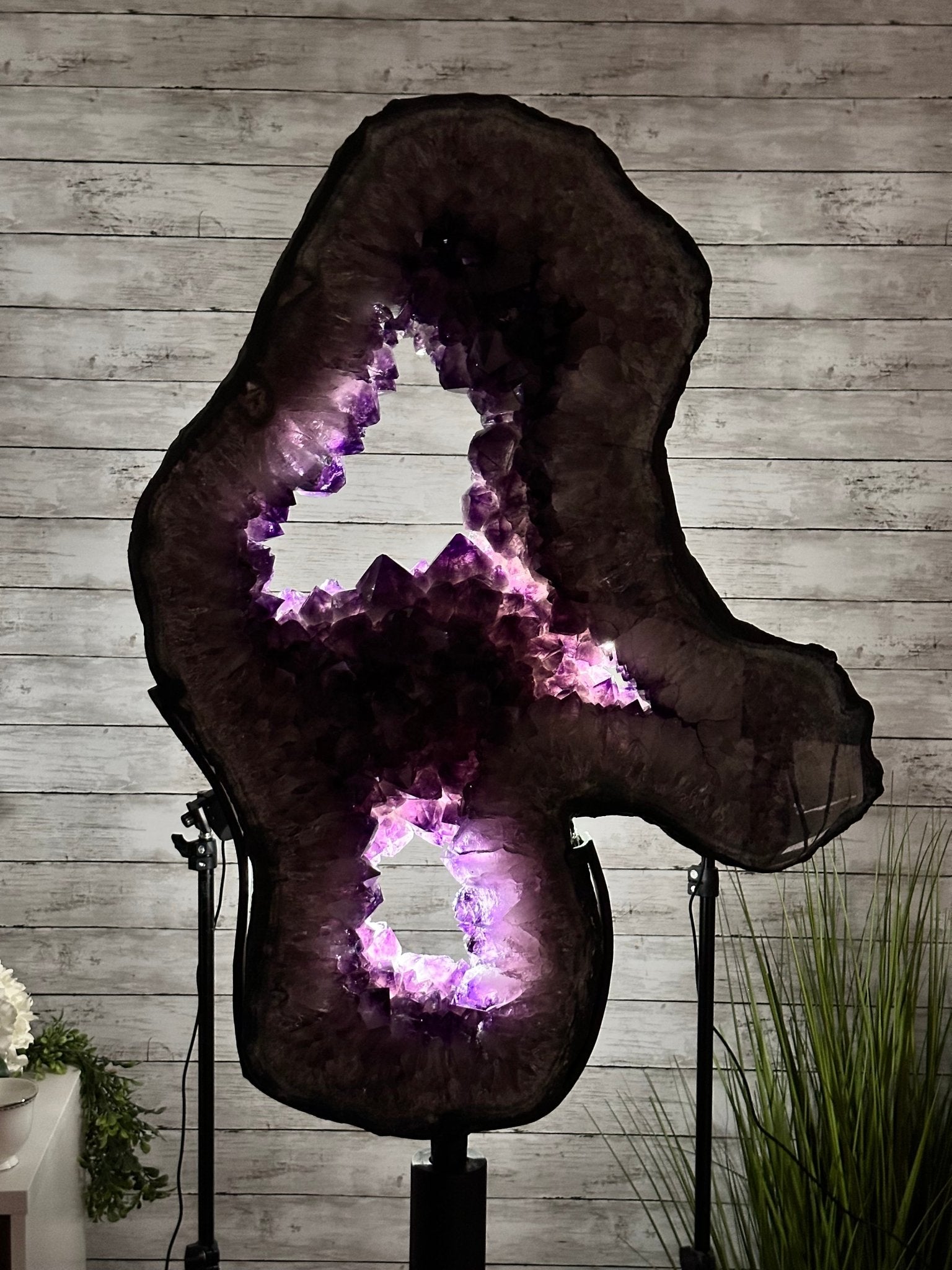 Super Quality Amethyst Portal, Rotating Stand, 171 lbs & 73" Tall #5604-0133 - Brazil GemsBrazil GemsSuper Quality Amethyst Portal, Rotating Stand, 171 lbs & 73" Tall #5604-0133Portals on Rotating Bases5604-0133