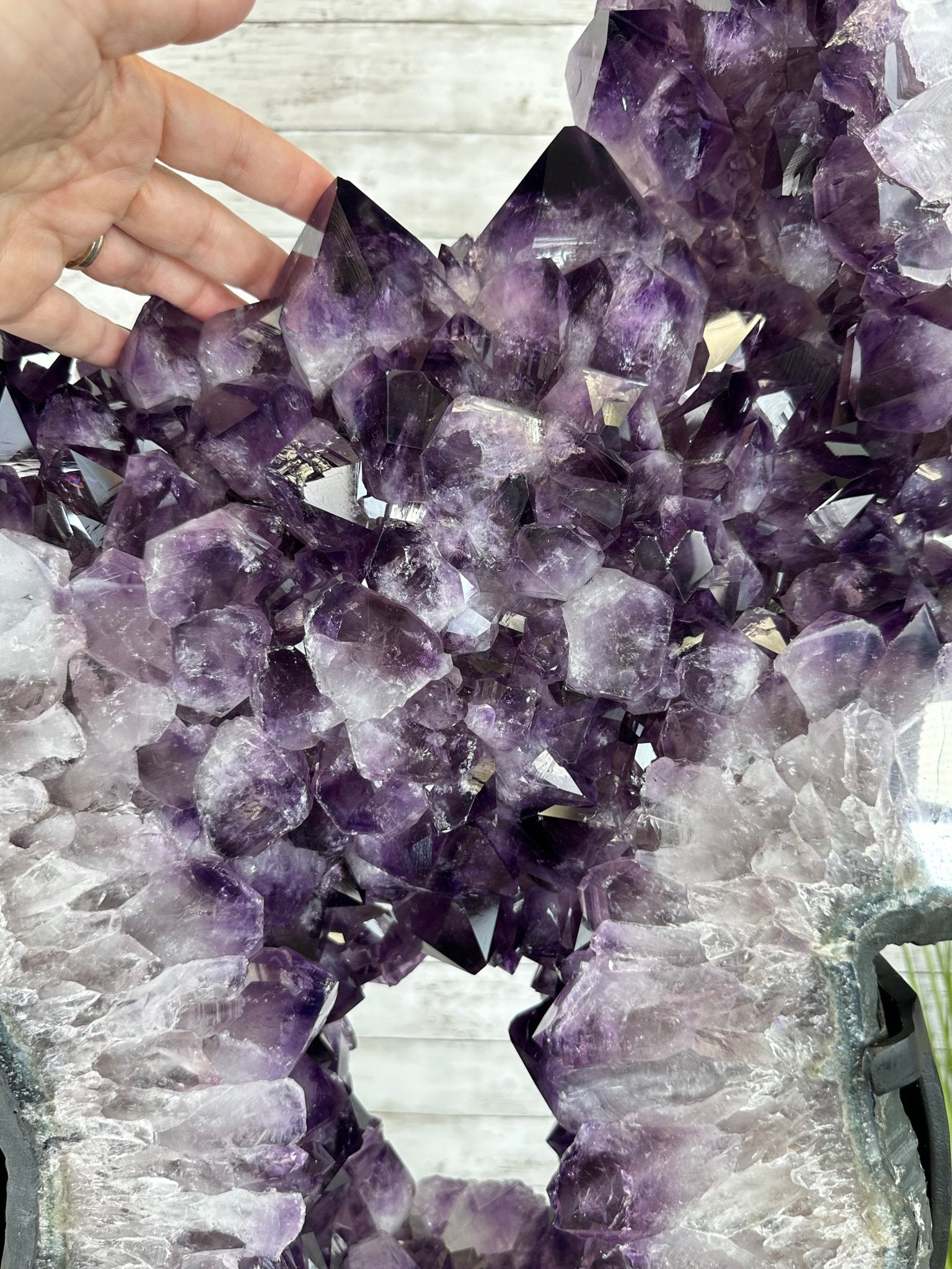 Super Quality Amethyst Portal, Rotating Stand, 171 lbs & 73" Tall #5604-0133 - Brazil GemsBrazil GemsSuper Quality Amethyst Portal, Rotating Stand, 171 lbs & 73" Tall #5604-0133Portals on Rotating Bases5604-0133