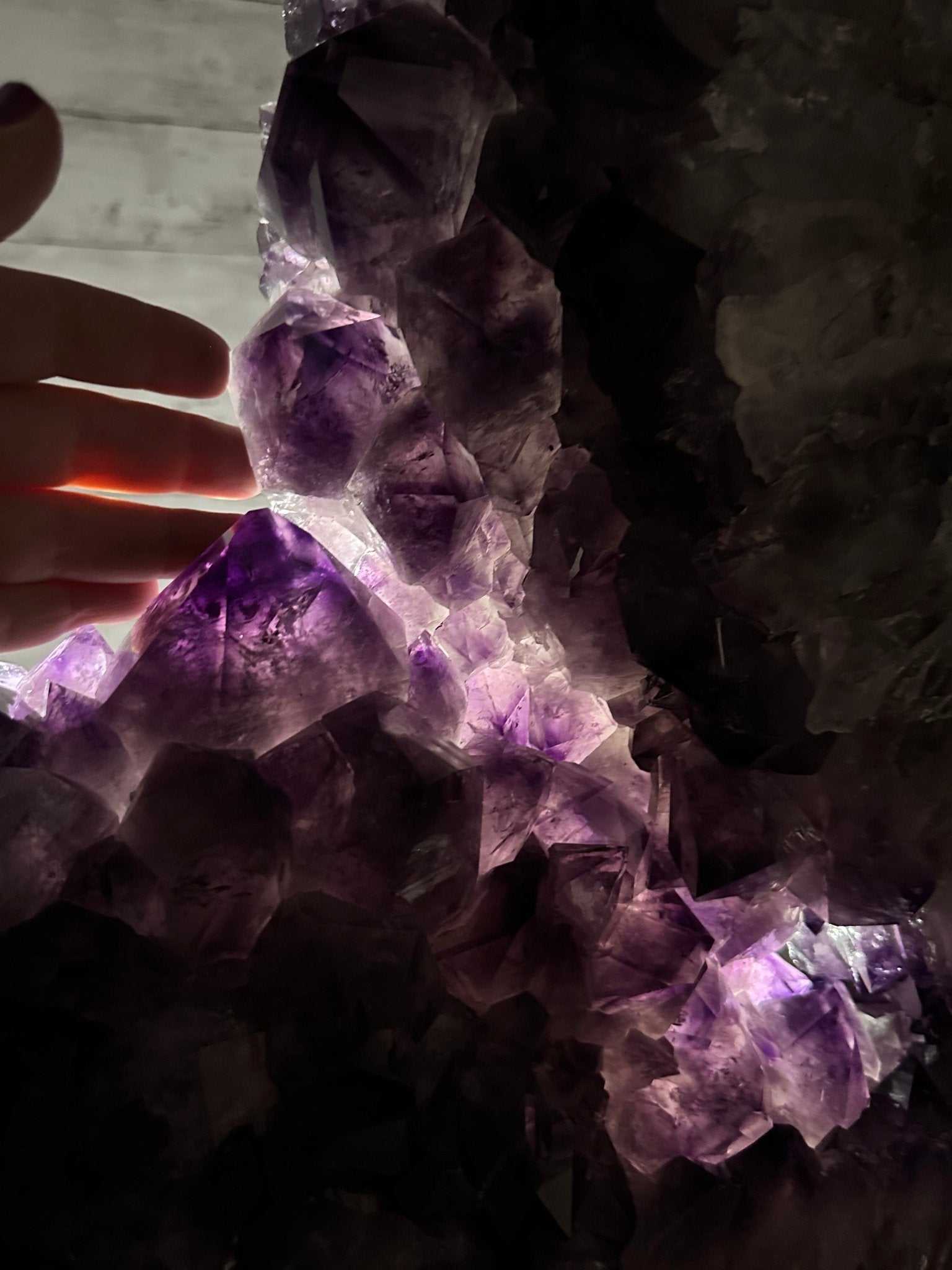 Super Quality Amethyst Portal, Rotating Stand, 171 lbs & 73" Tall #5604-0133 - Brazil GemsBrazil GemsSuper Quality Amethyst Portal, Rotating Stand, 171 lbs & 73" Tall #5604-0133Portals on Rotating Bases5604-0133