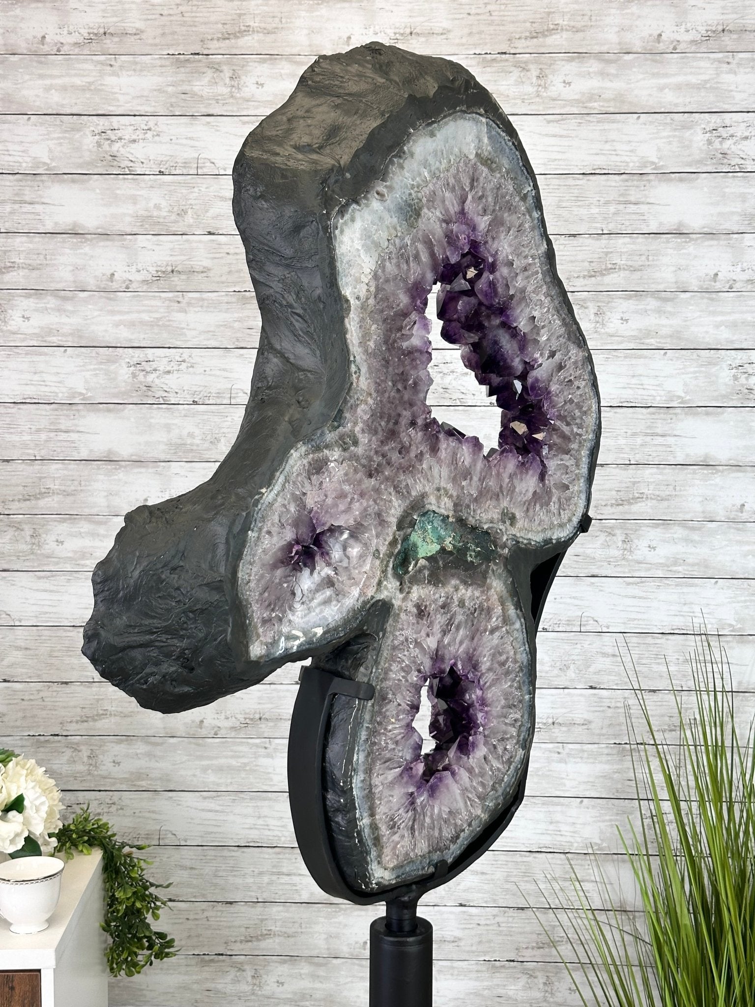 Super Quality Amethyst Portal, Rotating Stand, 171 lbs & 73" Tall #5604-0133 - Brazil GemsBrazil GemsSuper Quality Amethyst Portal, Rotating Stand, 171 lbs & 73" Tall #5604-0133Portals on Rotating Bases5604-0133