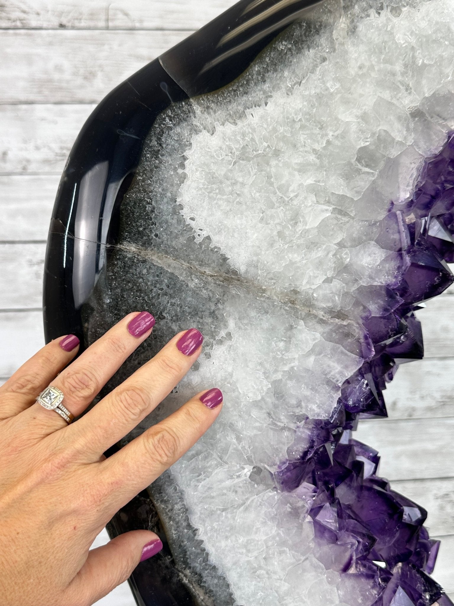 Super Quality Amethyst Portal, Rotating Stand, 185 lbs & 71" tall #5604-0130 - Brazil GemsBrazil GemsSuper Quality Amethyst Portal, Rotating Stand, 185 lbs & 71" tall #5604-0130Portals on Rotating Bases5604-0130