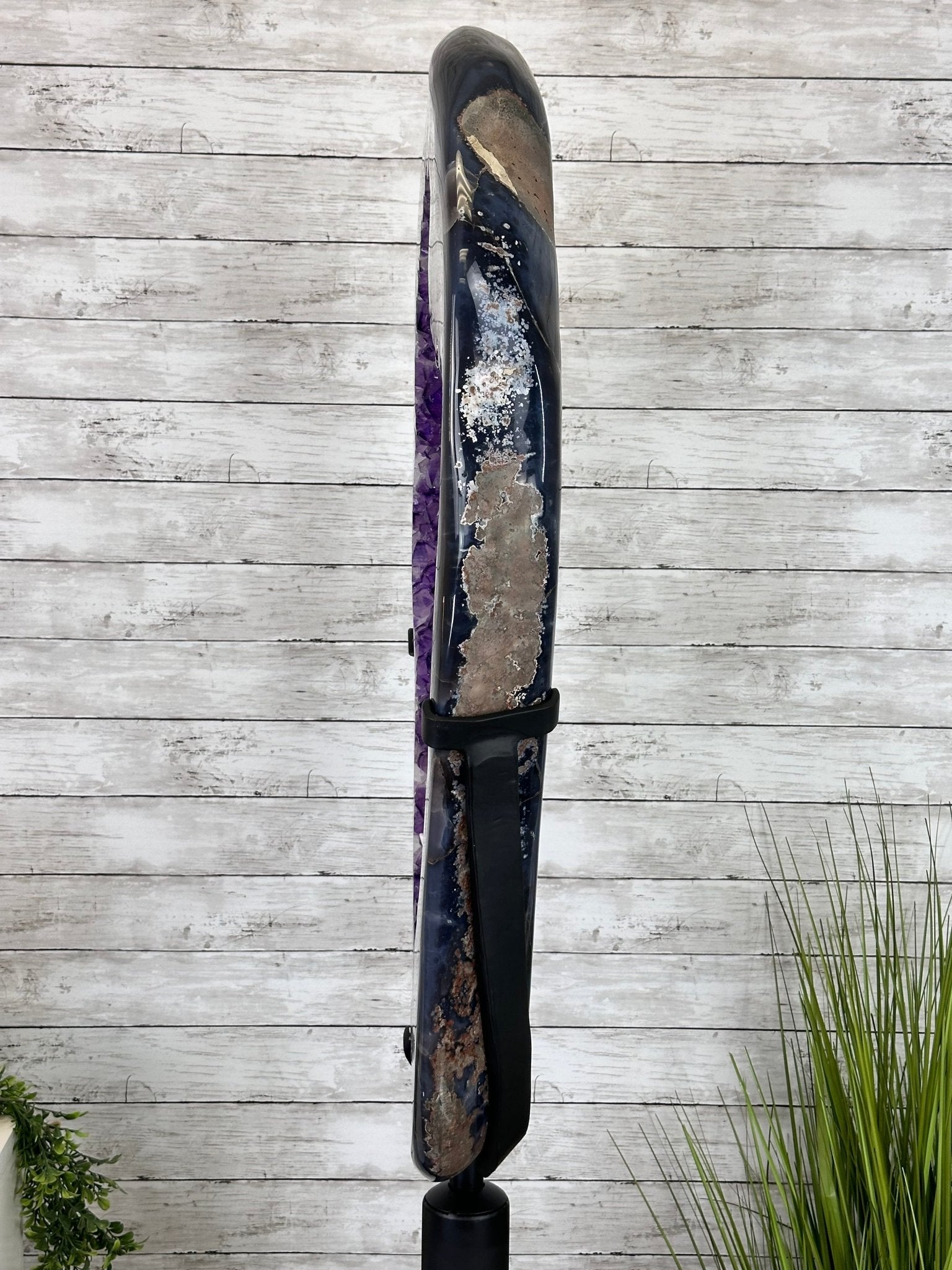 Super Quality Amethyst Portal, Rotating Stand, 185 lbs & 71" tall #5604-0130 - Brazil GemsBrazil GemsSuper Quality Amethyst Portal, Rotating Stand, 185 lbs & 71" tall #5604-0130Portals on Rotating Bases5604-0130