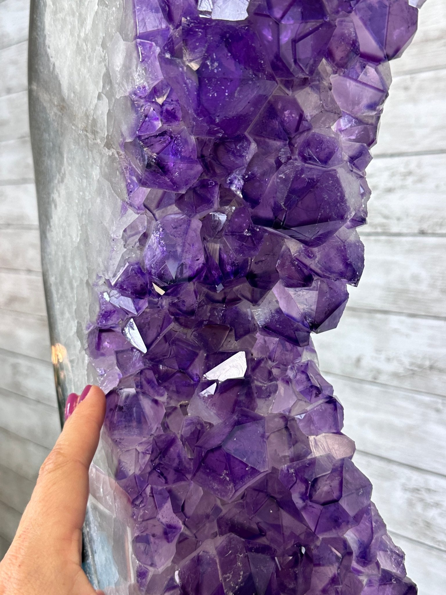 Super Quality Amethyst Portal, Rotating Stand, 185 lbs & 71" tall #5604-0130 - Brazil GemsBrazil GemsSuper Quality Amethyst Portal, Rotating Stand, 185 lbs & 71" tall #5604-0130Portals on Rotating Bases5604-0130