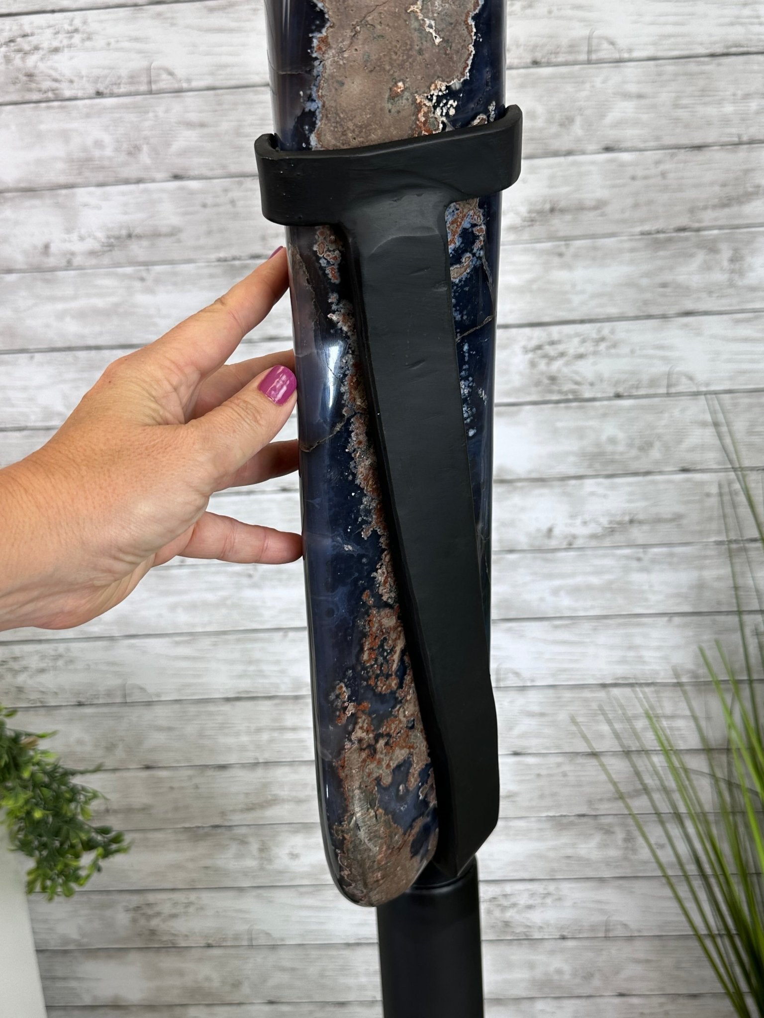 Super Quality Amethyst Portal, Rotating Stand, 185 lbs & 71" tall #5604-0130 - Brazil GemsBrazil GemsSuper Quality Amethyst Portal, Rotating Stand, 185 lbs & 71" tall #5604-0130Portals on Rotating Bases5604-0130