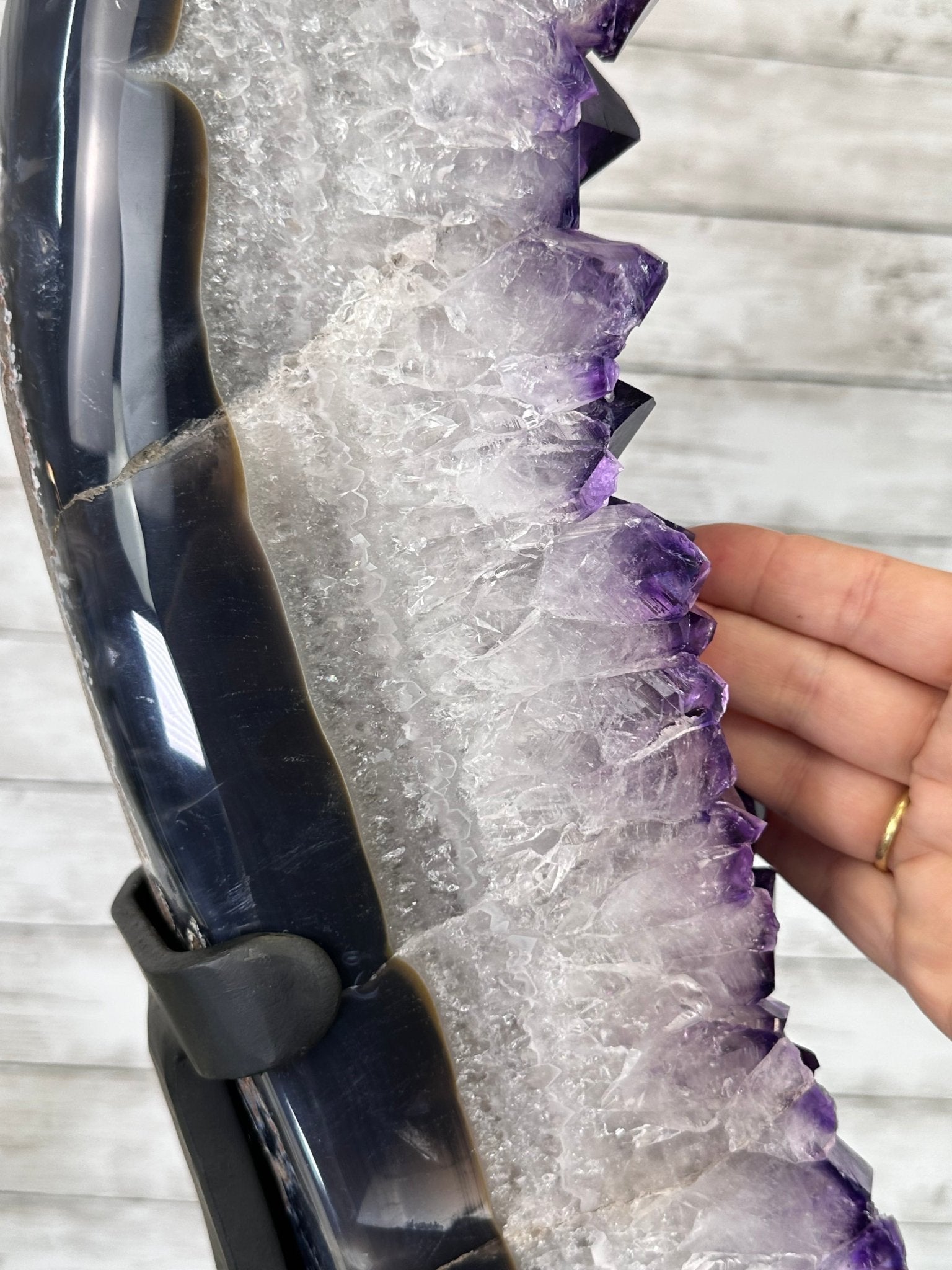Super Quality Amethyst Portal, Rotating Stand, 185 lbs & 71" tall #5604-0130 - Brazil GemsBrazil GemsSuper Quality Amethyst Portal, Rotating Stand, 185 lbs & 71" tall #5604-0130Portals on Rotating Bases5604-0130