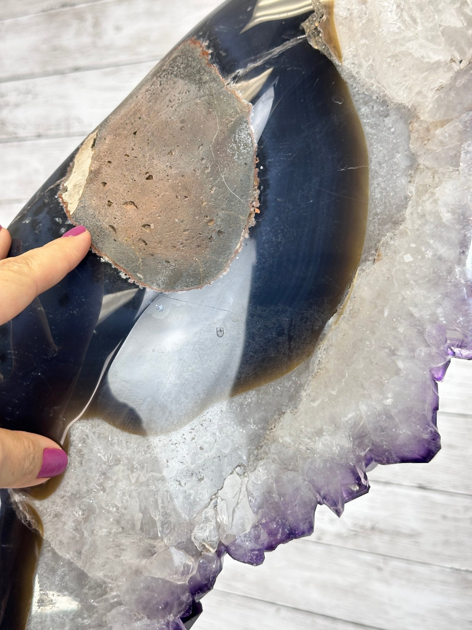 Super Quality Amethyst Portal, Rotating Stand, 185 lbs & 71" tall #5604-0130 - Brazil GemsBrazil GemsSuper Quality Amethyst Portal, Rotating Stand, 185 lbs & 71" tall #5604-0130Portals on Rotating Bases5604-0130