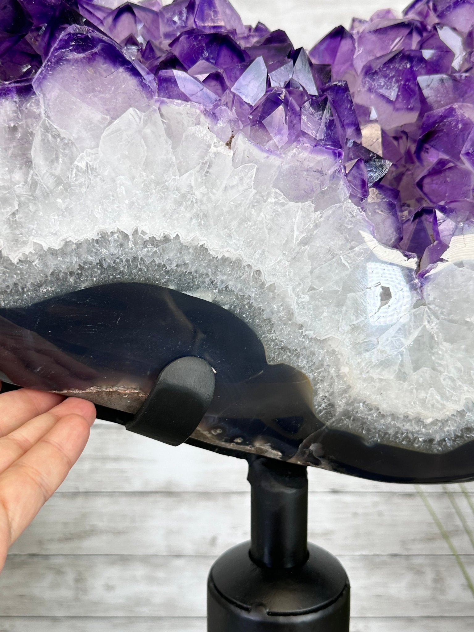 Super Quality Amethyst Portal, Rotating Stand, 185 lbs & 71" tall #5604-0130 - Brazil GemsBrazil GemsSuper Quality Amethyst Portal, Rotating Stand, 185 lbs & 71" tall #5604-0130Portals on Rotating Bases5604-0130