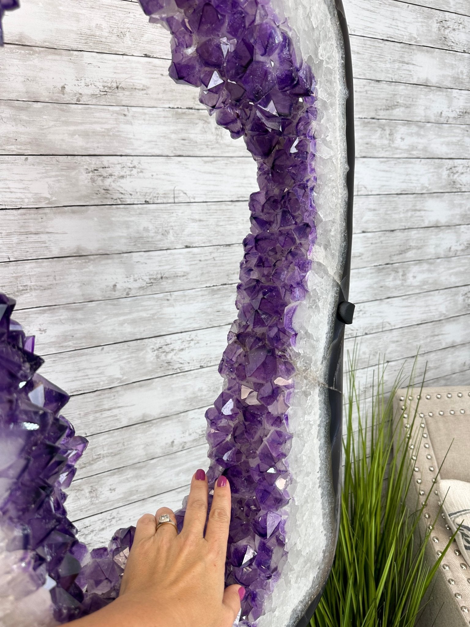 Super Quality Amethyst Portal, Rotating Stand, 185 lbs & 71" tall #5604-0130 - Brazil GemsBrazil GemsSuper Quality Amethyst Portal, Rotating Stand, 185 lbs & 71" tall #5604-0130Portals on Rotating Bases5604-0130