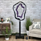 Super Quality Amethyst Portal, Rotating Stand, 185 lbs & 71" tall #5604-0130 - Brazil GemsBrazil GemsSuper Quality Amethyst Portal, Rotating Stand, 185 lbs & 71" tall #5604-0130Portals on Rotating Bases5604-0130