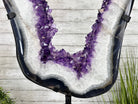 Super Quality Amethyst Portal, Rotating Stand, 185 lbs & 71" tall #5604-0130 - Brazil GemsBrazil GemsSuper Quality Amethyst Portal, Rotating Stand, 185 lbs & 71" tall #5604-0130Portals on Rotating Bases5604-0130