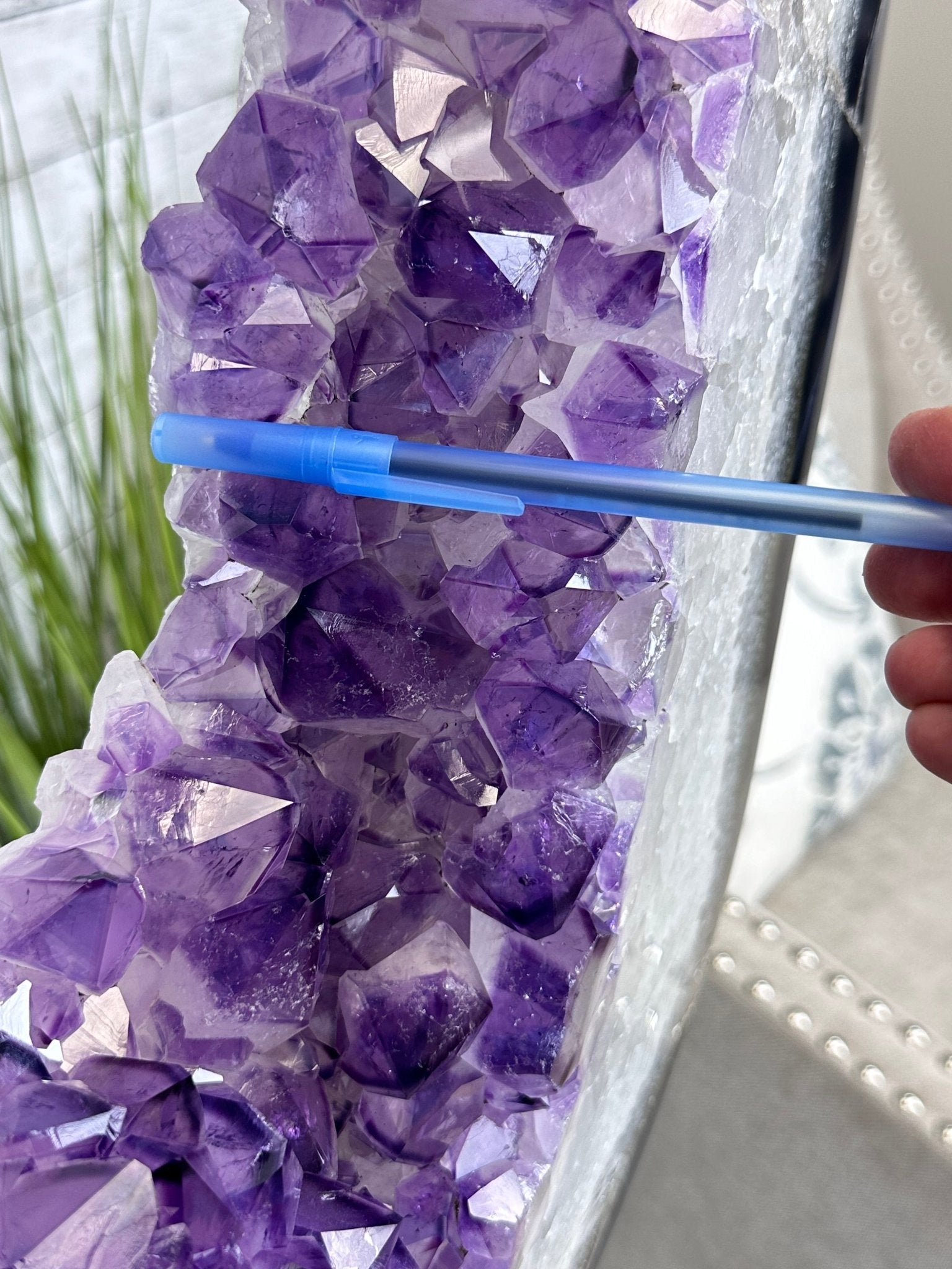 Super Quality Amethyst Portal, Rotating Stand, 185 lbs & 71" tall #5604-0130 - Brazil GemsBrazil GemsSuper Quality Amethyst Portal, Rotating Stand, 185 lbs & 71" tall #5604-0130Portals on Rotating Bases5604-0130
