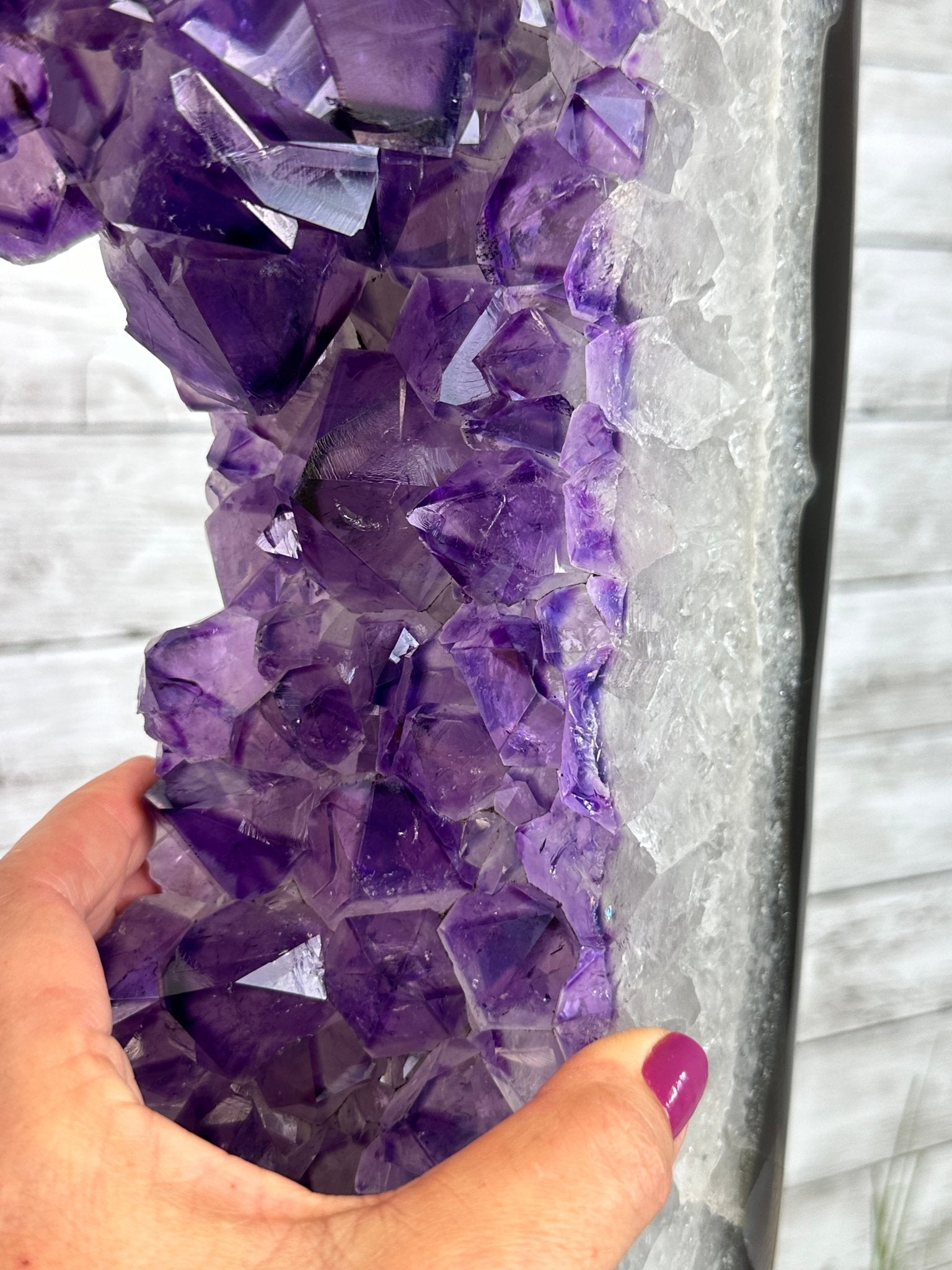 Super Quality Amethyst Portal, Rotating Stand, 185 lbs & 71" tall #5604-0130 - Brazil GemsBrazil GemsSuper Quality Amethyst Portal, Rotating Stand, 185 lbs & 71" tall #5604-0130Portals on Rotating Bases5604-0130