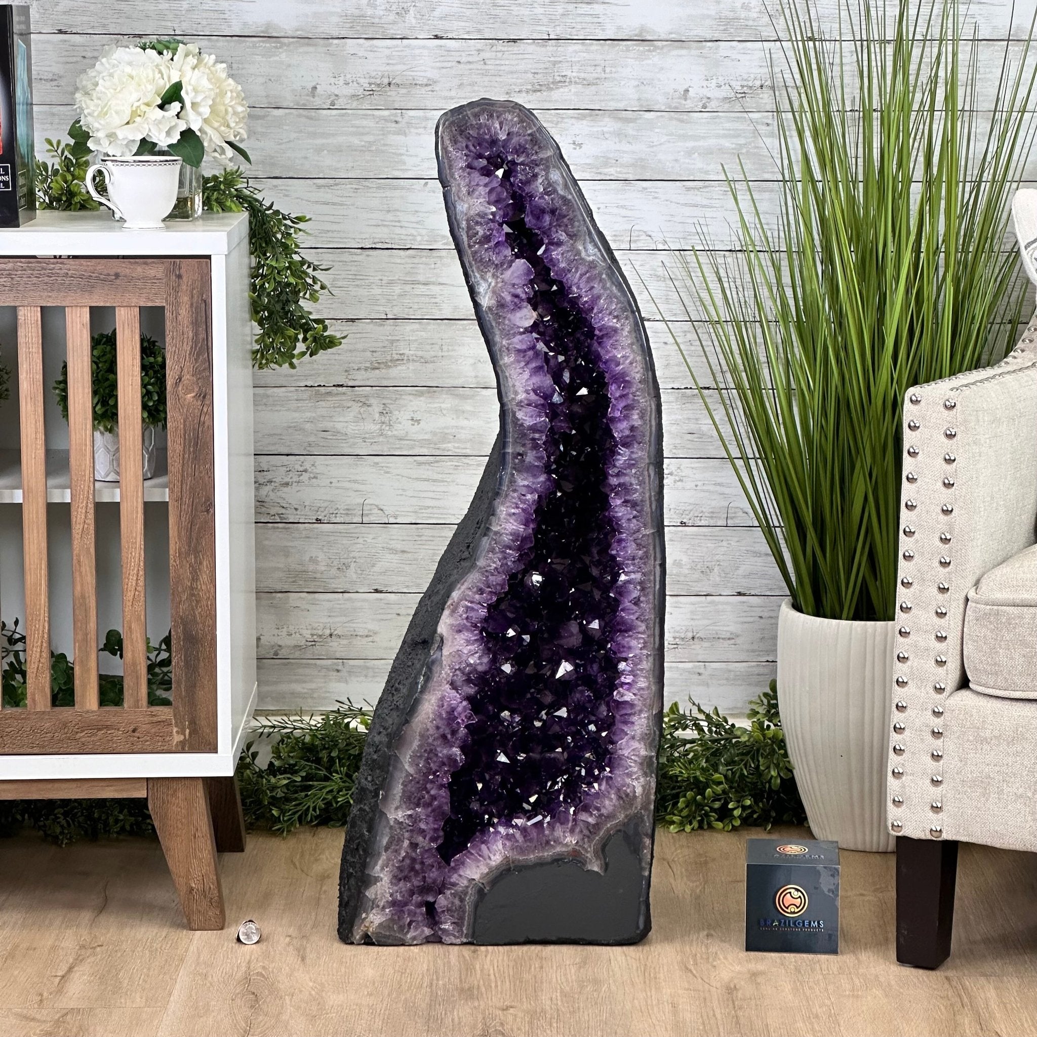 Super Quality Brazilian Amethyst Cathedral, 136 lbs & 37" Tall #5601-1303 - Brazil GemsBrazil GemsSuper Quality Brazilian Amethyst Cathedral, 136 lbs & 37" Tall #5601-1303Cathedrals5601-1303