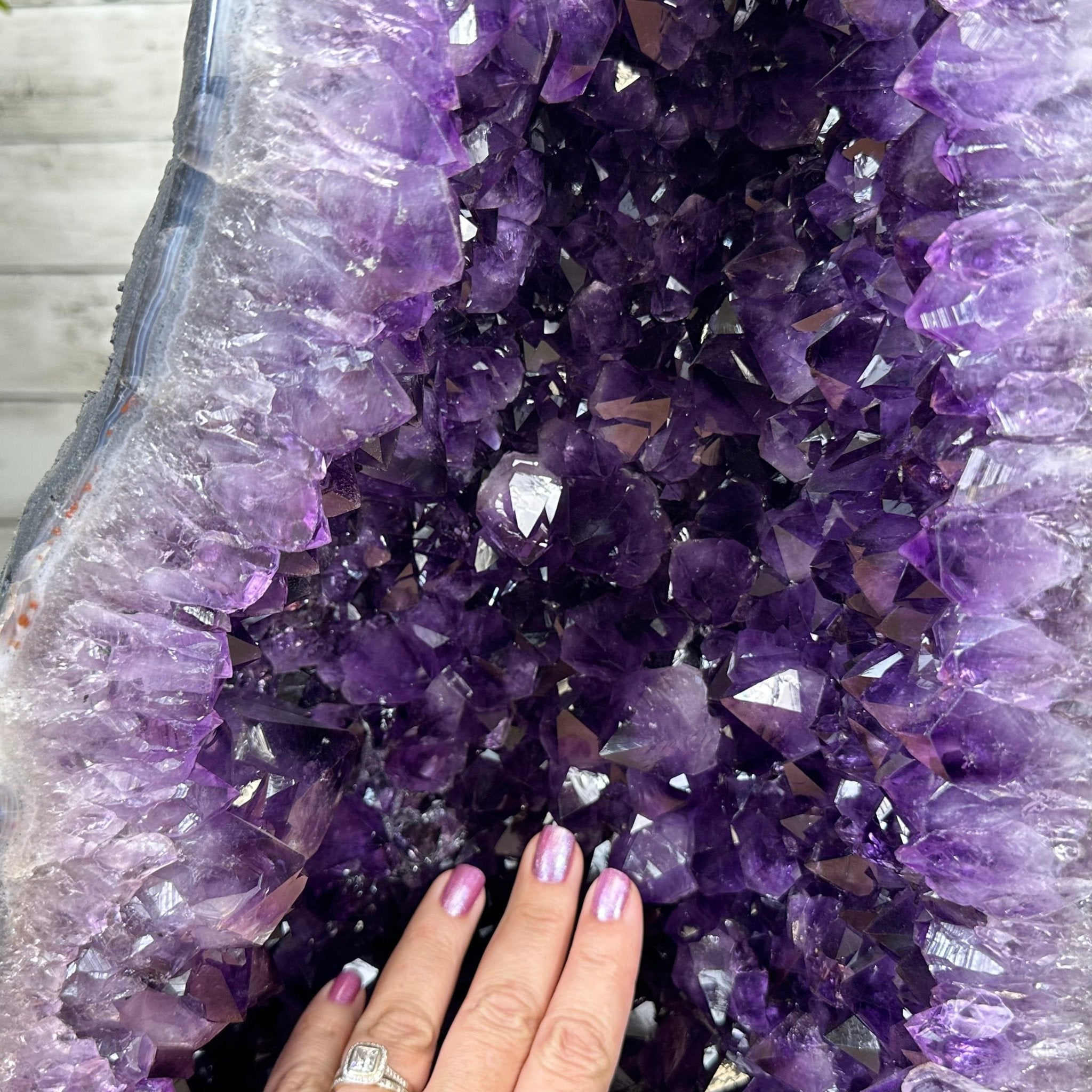 Super Quality Brazilian Amethyst Cathedral, 136 lbs & 37" Tall #5601-1303 - Brazil GemsBrazil GemsSuper Quality Brazilian Amethyst Cathedral, 136 lbs & 37" Tall #5601-1303Cathedrals5601-1303