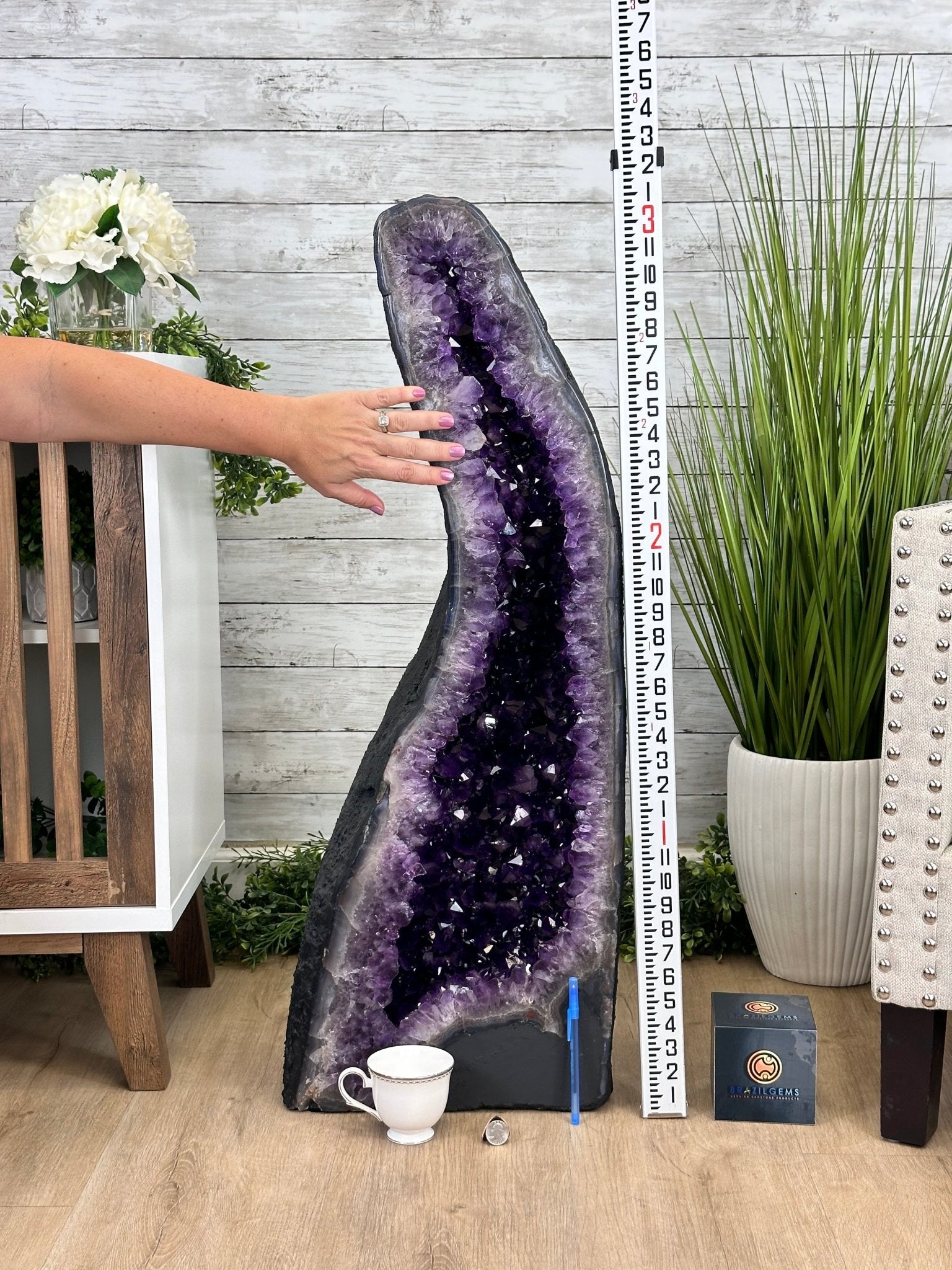 Super Quality Brazilian Amethyst Cathedral, 136 lbs & 37" Tall #5601-1303 - Brazil GemsBrazil GemsSuper Quality Brazilian Amethyst Cathedral, 136 lbs & 37" Tall #5601-1303Cathedrals5601-1303