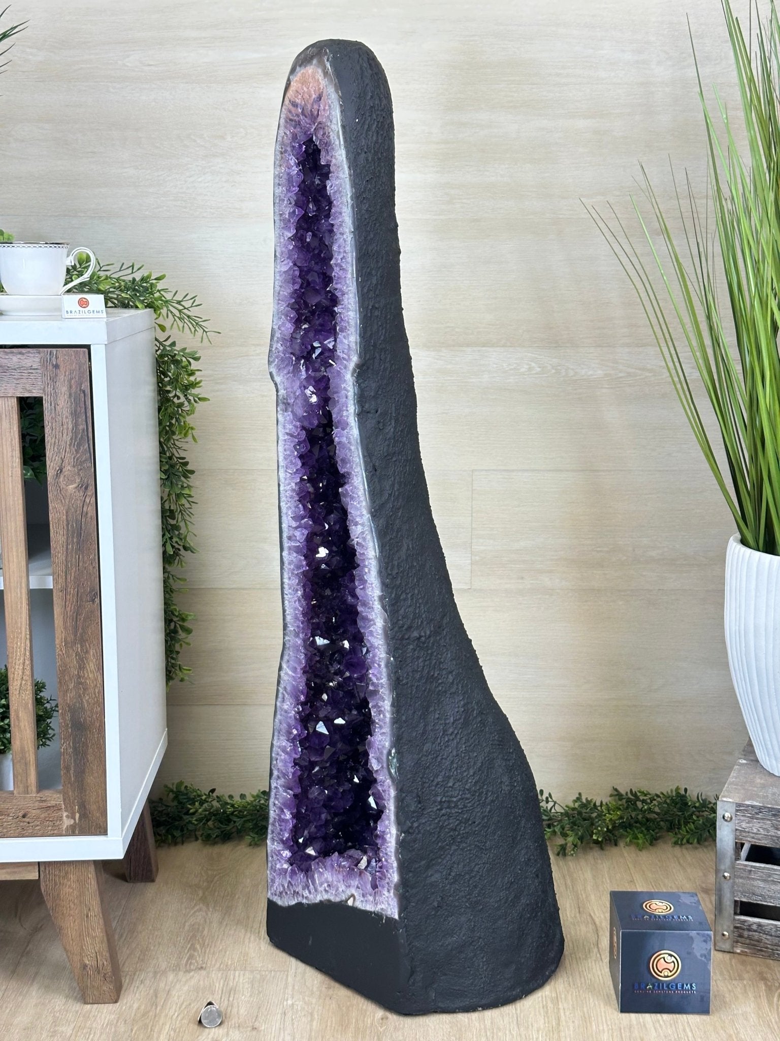 Super Quality Brazilian Amethyst Cathedral, 161 lbs & 3 Feet 7.5 Inches Tall #5601 - 1482 - Brazil GemsBrazil GemsSuper Quality Brazilian Amethyst Cathedral, 161 lbs & 3 Feet 7.5 Inches Tall #5601 - 1482Cathedrals5601 - 1482