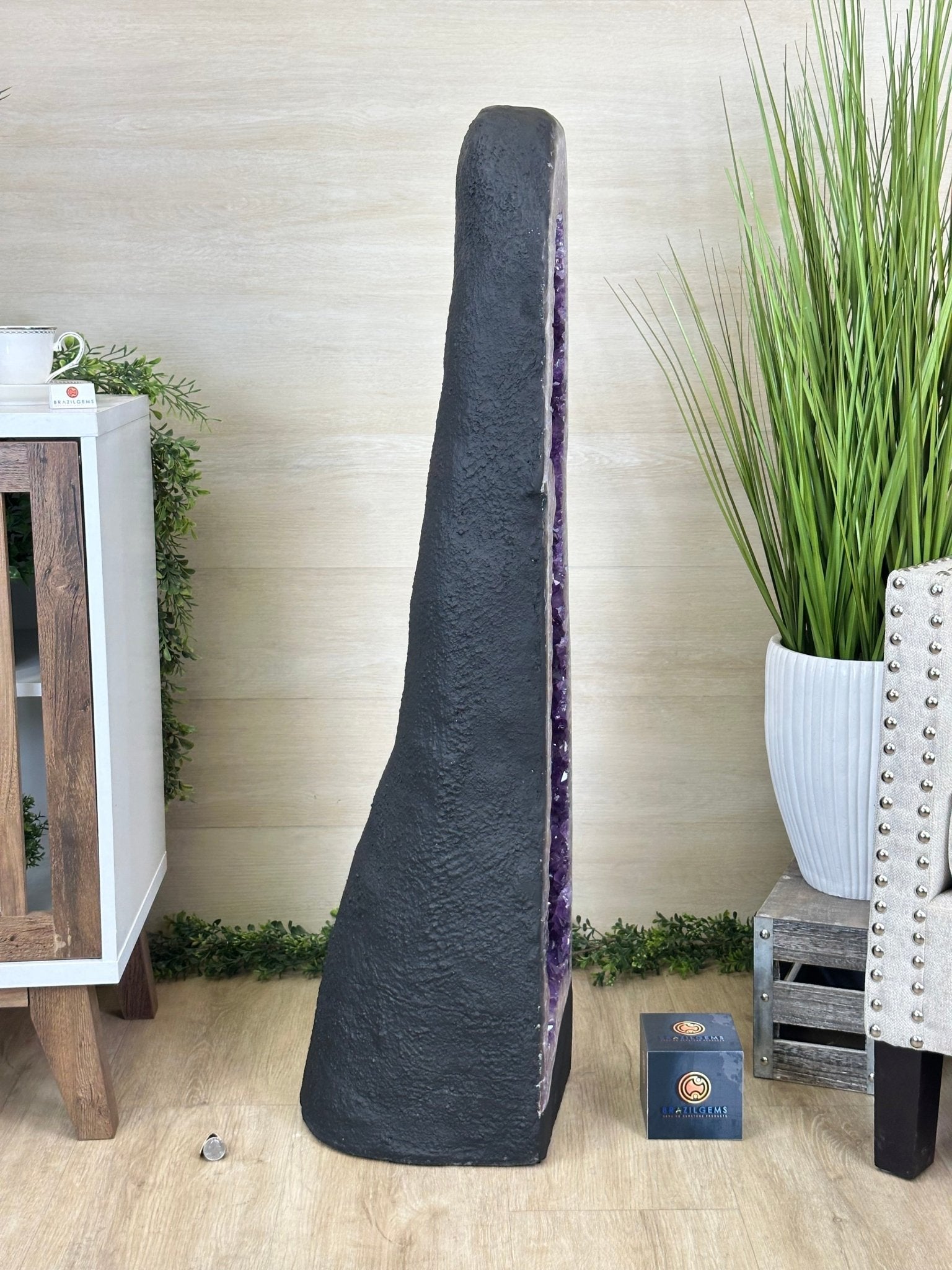 Super Quality Brazilian Amethyst Cathedral, 161 lbs & 3 Feet 7.5 Inches Tall #5601 - 1482 - Brazil GemsBrazil GemsSuper Quality Brazilian Amethyst Cathedral, 161 lbs & 3 Feet 7.5 Inches Tall #5601 - 1482Cathedrals5601 - 1482
